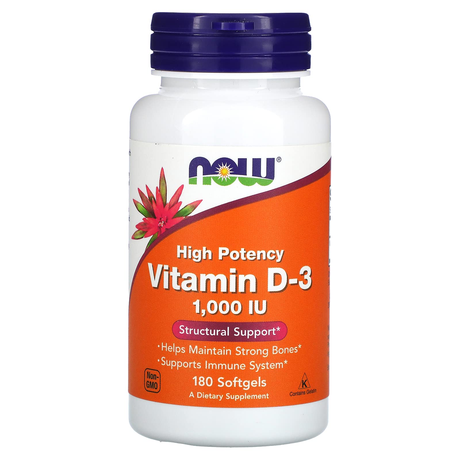 Foto 3 pulgar | Cápsulas Blandas De Vitamina D3 De Supplement Now Foods, 1000 Ui, 180 X 2 - Venta Internacional.