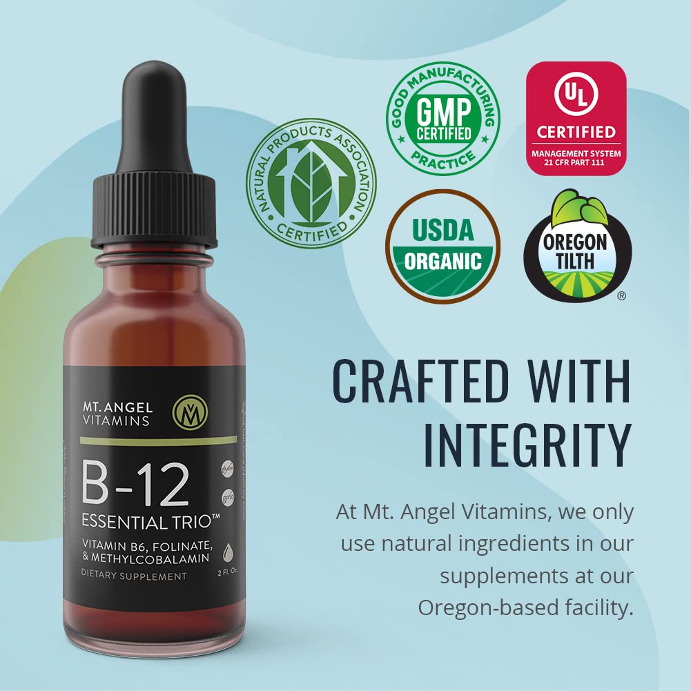 Foto 8 pulgar | Suplemento Mt. Angel Vitamins B12 Essential Trio Liquid - Venta Internacional.