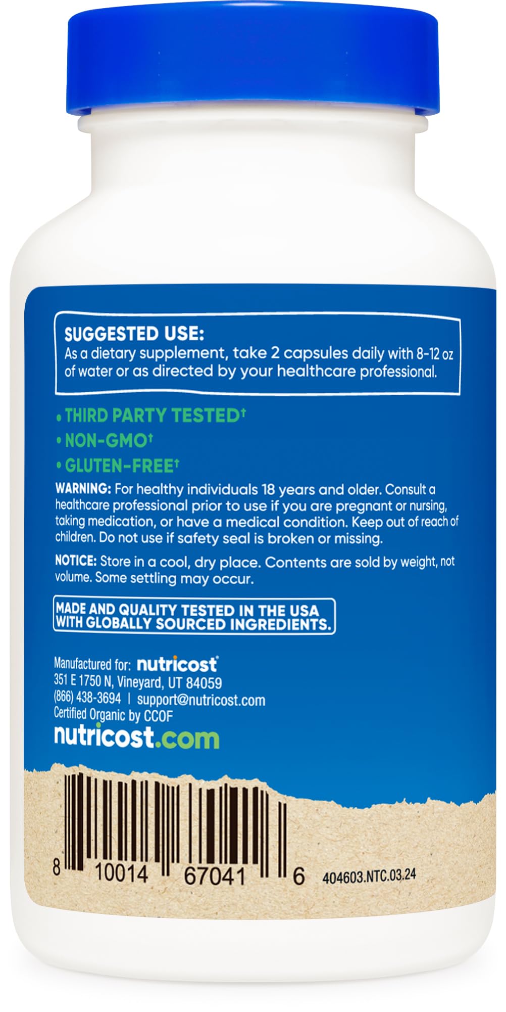Foto 5 pulgar | Suplemento Nutricost Amla 1000 Mg 120 Cápsulas Vegetarianas - Venta Internacional.