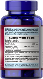 Foto 3 | Suplemento Puritan's Pride, Levadura Roja, Arroz, 600 Mg, 120 Tabletas - Venta Internacional.