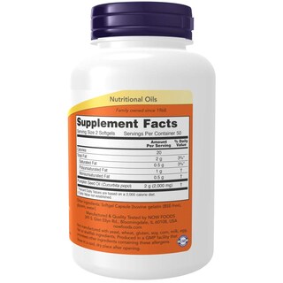 Foto 2 | Aceite De Semillas De Calabaza Supplement Now Foods, 1000 Mg, 100 Cápsulas Blandas - Venta Internacional.