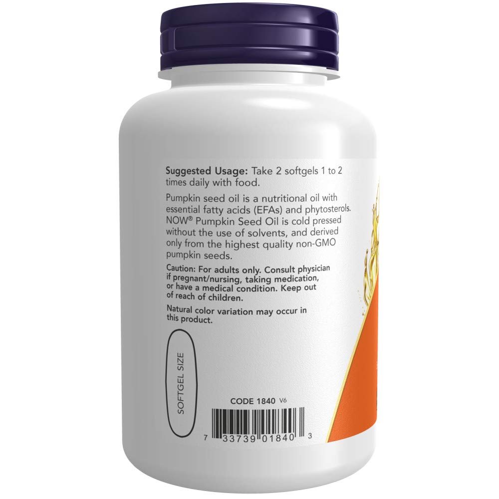 Foto 4 pulgar | Aceite De Semillas De Calabaza Supplement Now Foods, 1000 Mg, 100 Cápsulas Blandas - Venta Internacional.