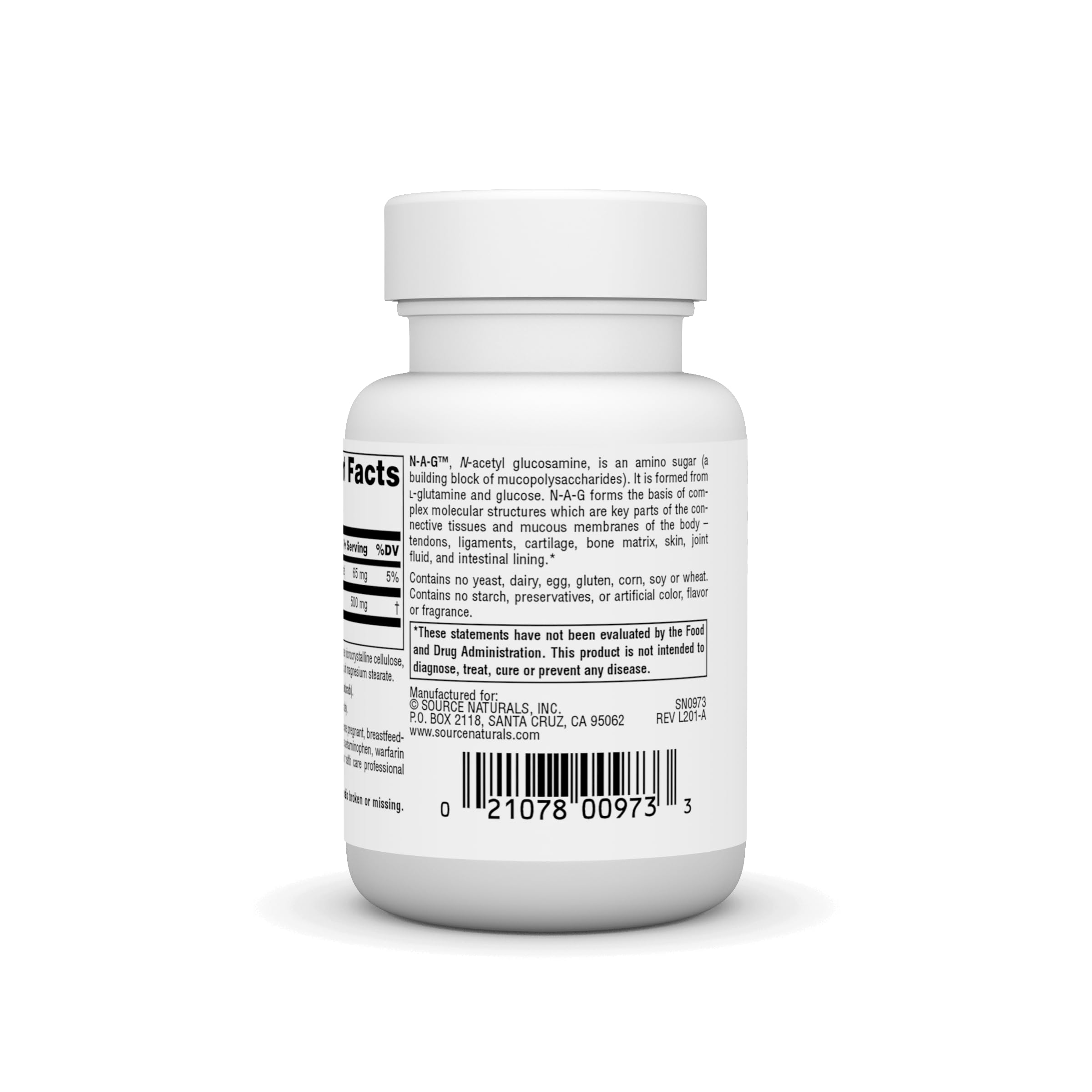 Foto 3 | Supplement Source Naturals N-a-g N-acetil Glucosamina 250 Mg - Venta Internacional.