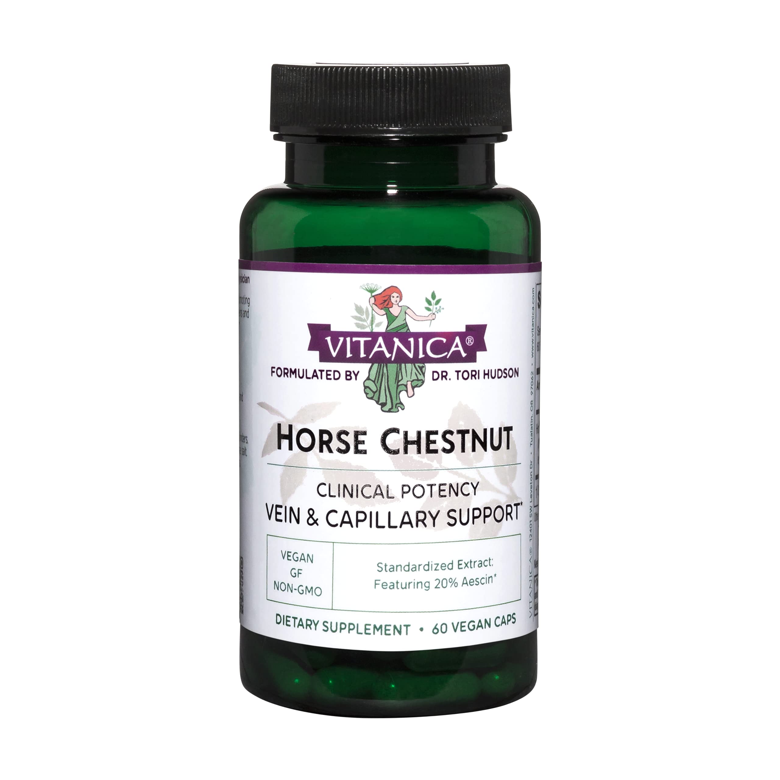 Suplemento Vitanica Horse Chestnut 60 Cápsulas Vegano - Venta Internacional.