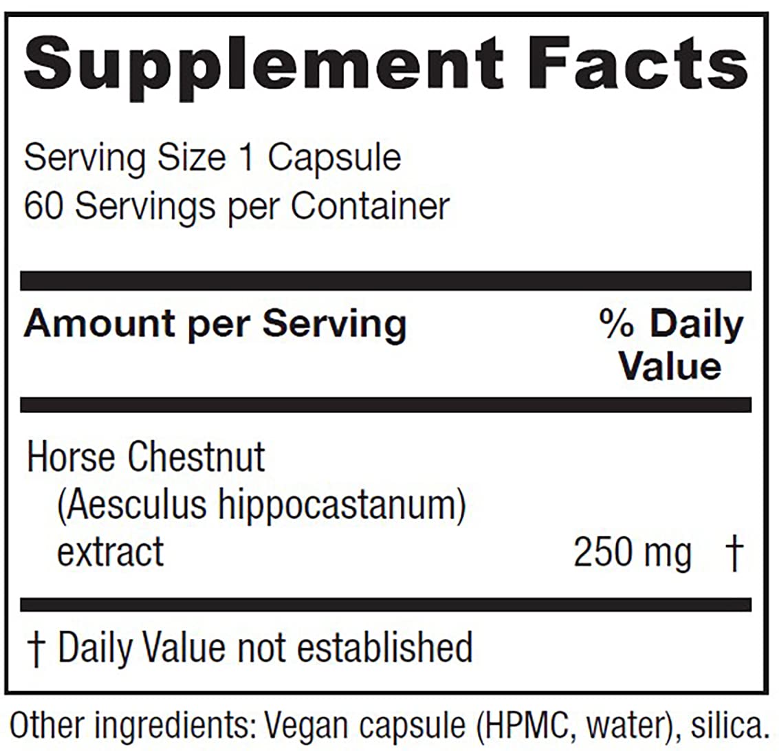 Foto 3 pulgar | Suplemento Vitanica Horse Chestnut 60 Cápsulas Vegano - Venta Internacional.