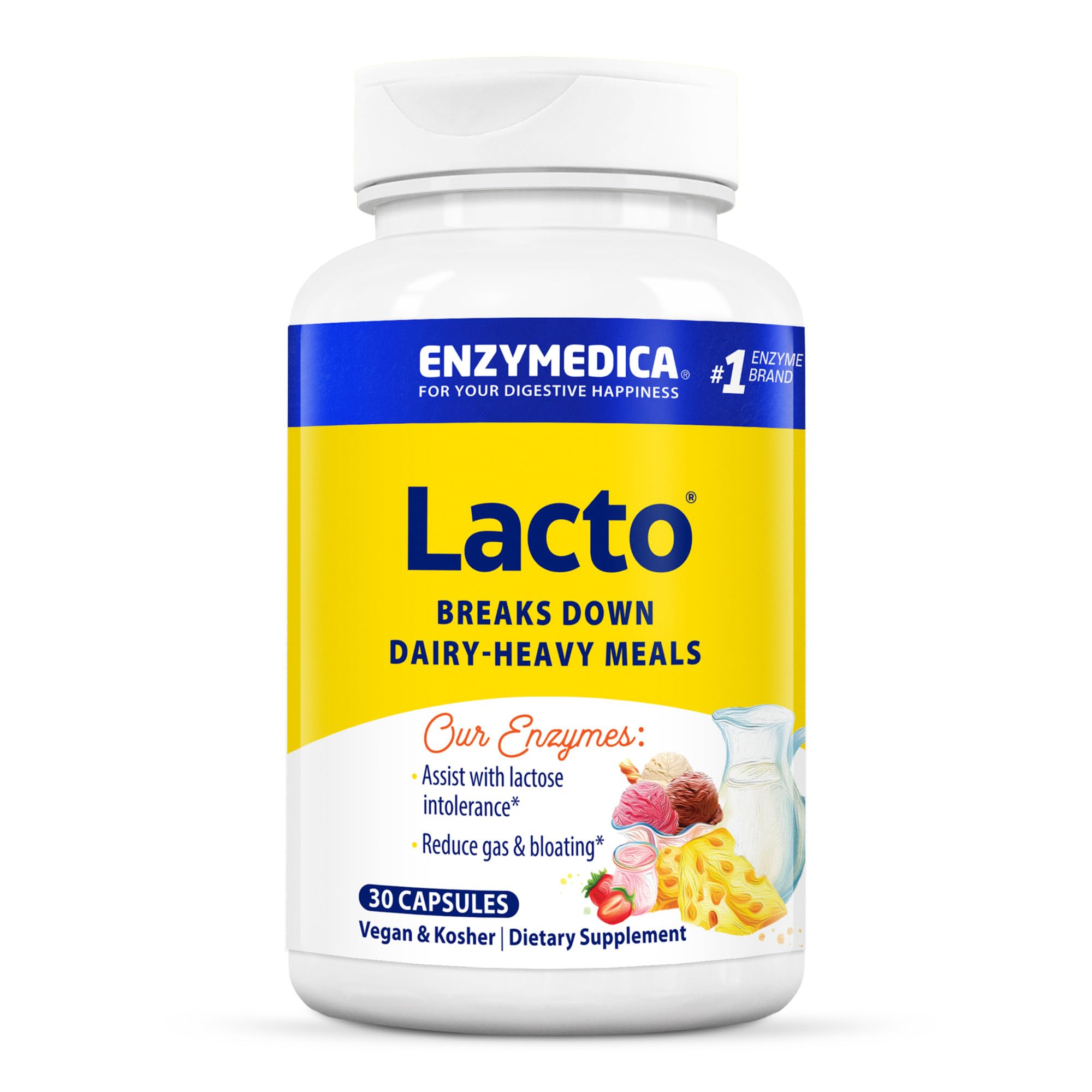 Foto 2 pulgar | Suplemento Enzymedica Lacto Digestive Enzymes 30 Cápsulas - Venta Internacional.