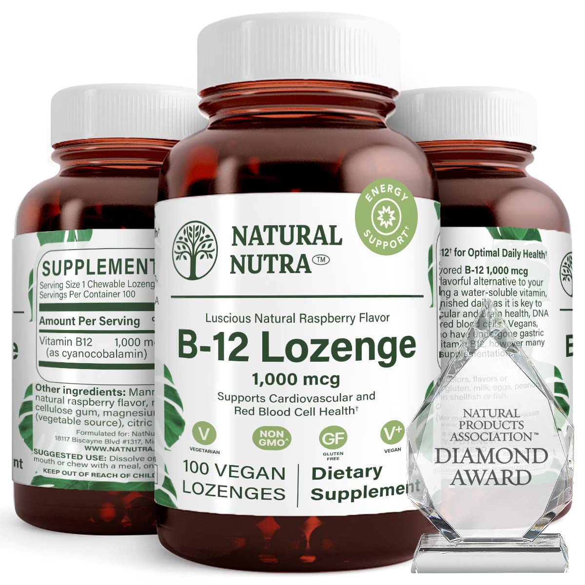 Foto 2 pulgar | Suplemento Natural De Vitamina B12 Nutra, 100 Pastillas - Venta Internacional.