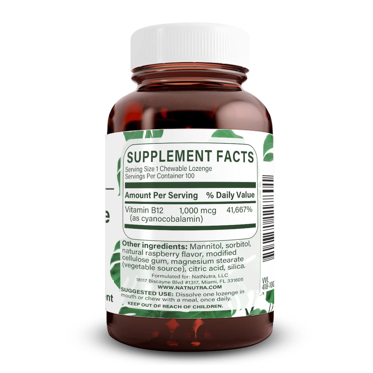 Foto 3 pulgar | Suplemento Natural De Vitamina B12 Nutra, 100 Pastillas - Venta Internacional.