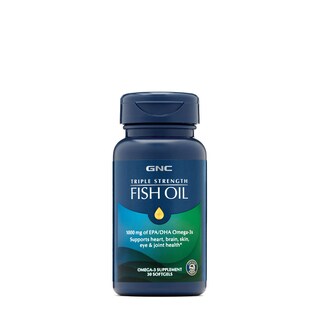 Foto 1 | Suplemento De Aceite De Pescado Gnc Triple Strength Omega 3, 1000 Mg, 30 Segundos - Venta Internacional.