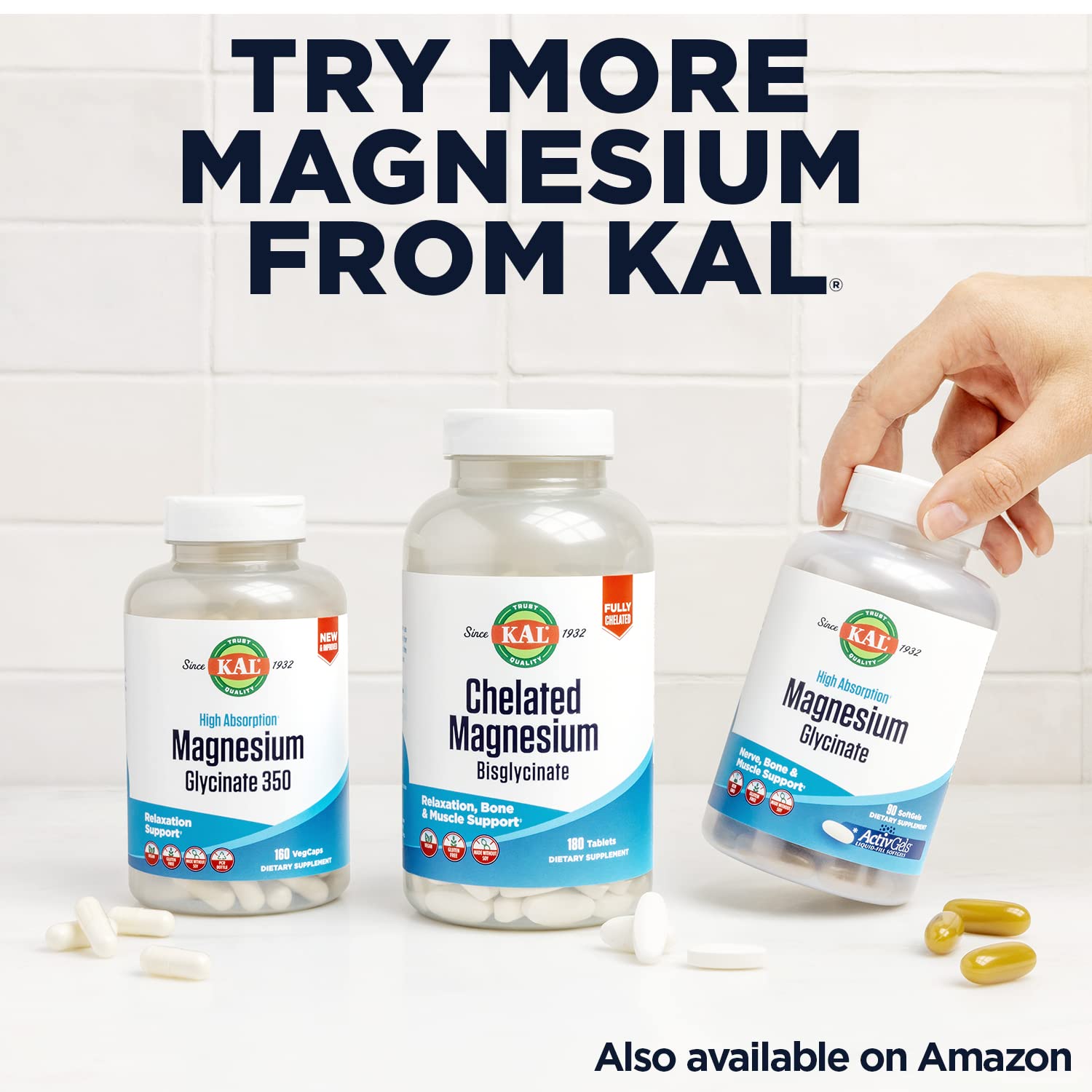 Foto 7 pulgar | Suplemento Kal De Malato De Magnesio 400 Mg Con Ácido Málico 90 Tabletas - Venta Internacional.
