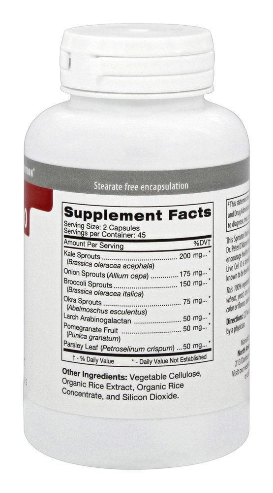Foto 4 pulgar | Suplemento D'adamo Personalized Nutrition Live Cell O 90 Vcaps - Venta Internacional.