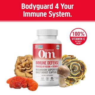 Foto 2 | Suplemento Om Mushroom Immune Defense 90 Cápsulas 30 Días - Venta Internacional.