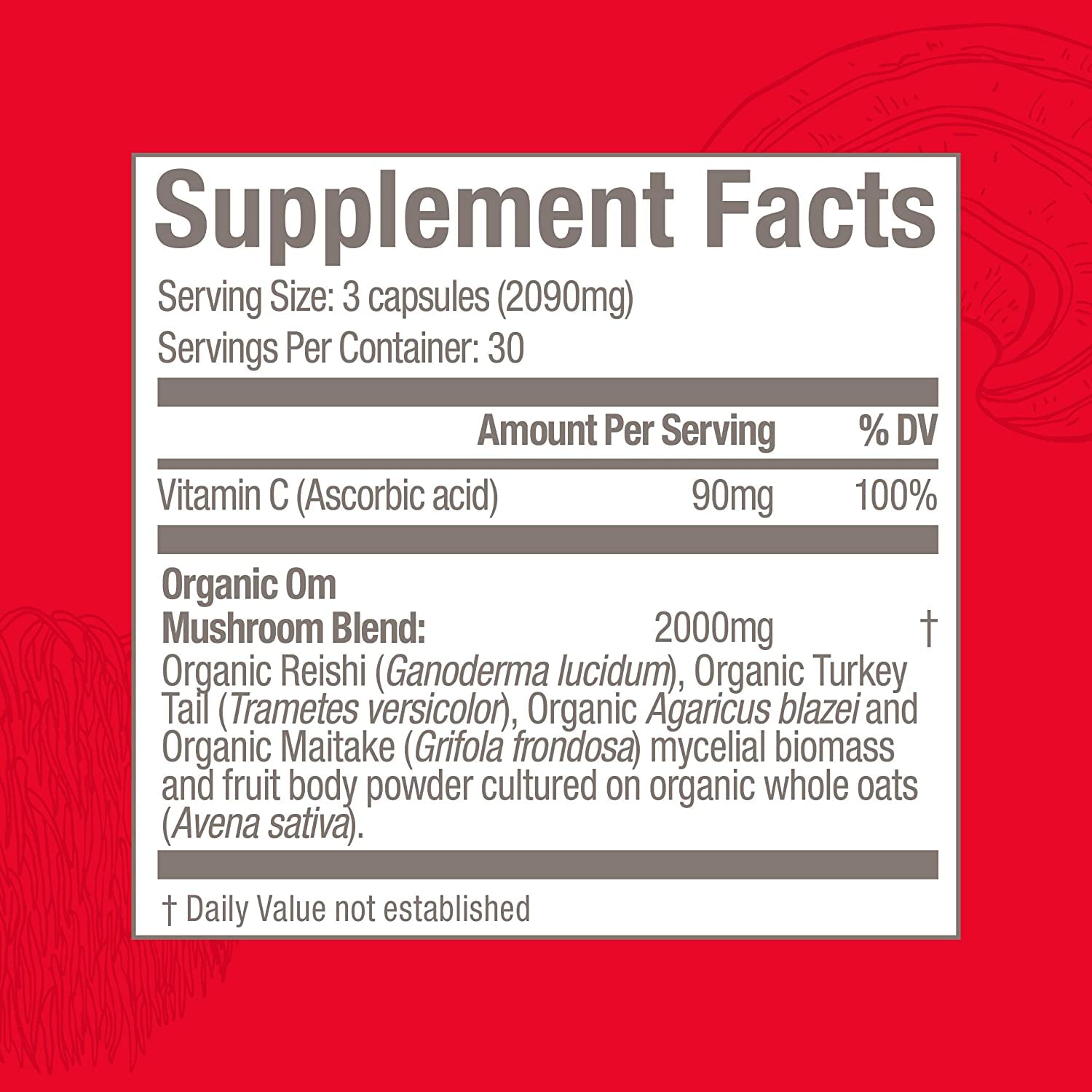 Foto 5 pulgar | Suplemento Om Mushroom Immune Defense 90 Cápsulas 30 Días - Venta Internacional.