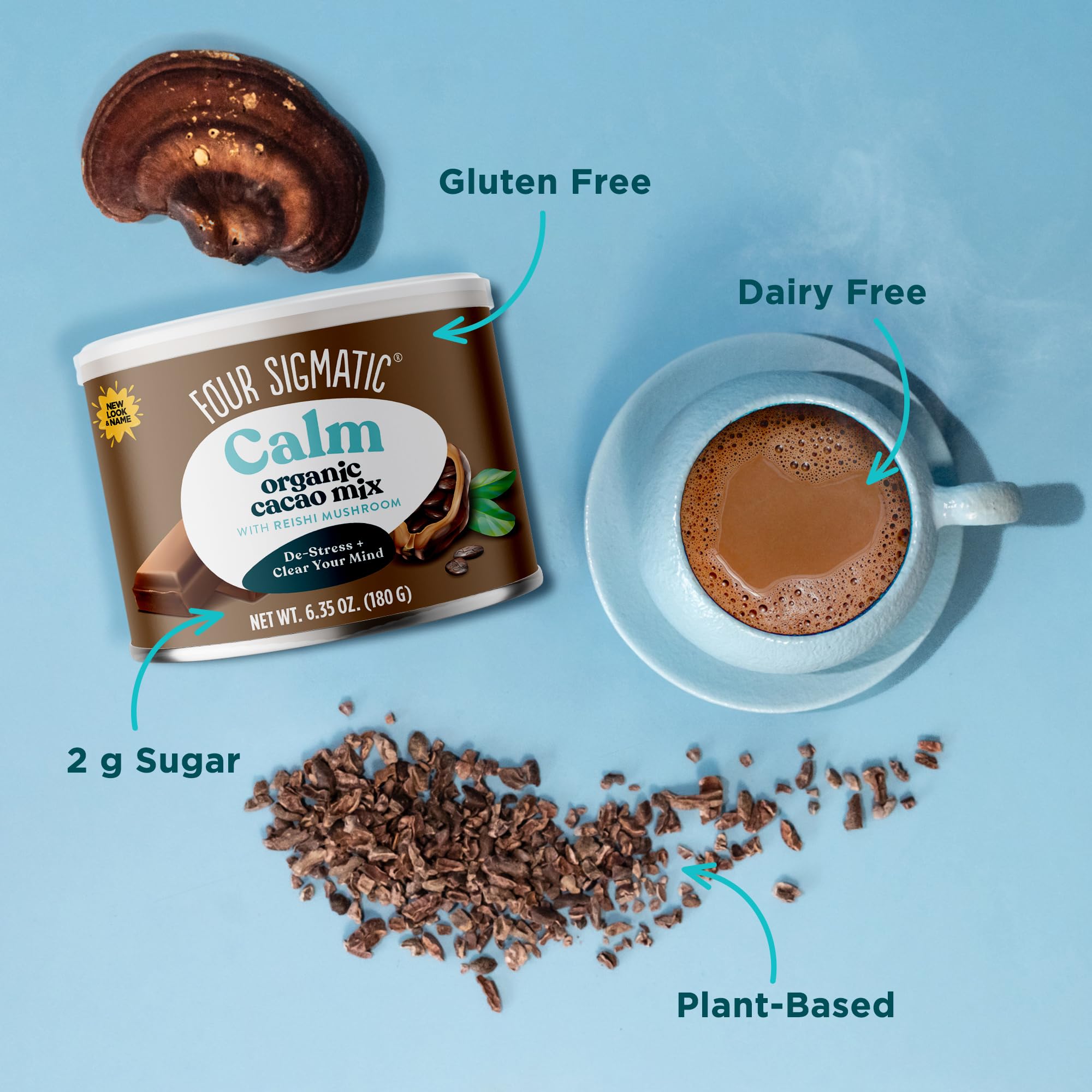 Foto 3 pulgar | Mezcla De Cacao Caliente Four Sigmatic Mushroom Reishi, Lata Para 30 Porciones - Venta Internacional.