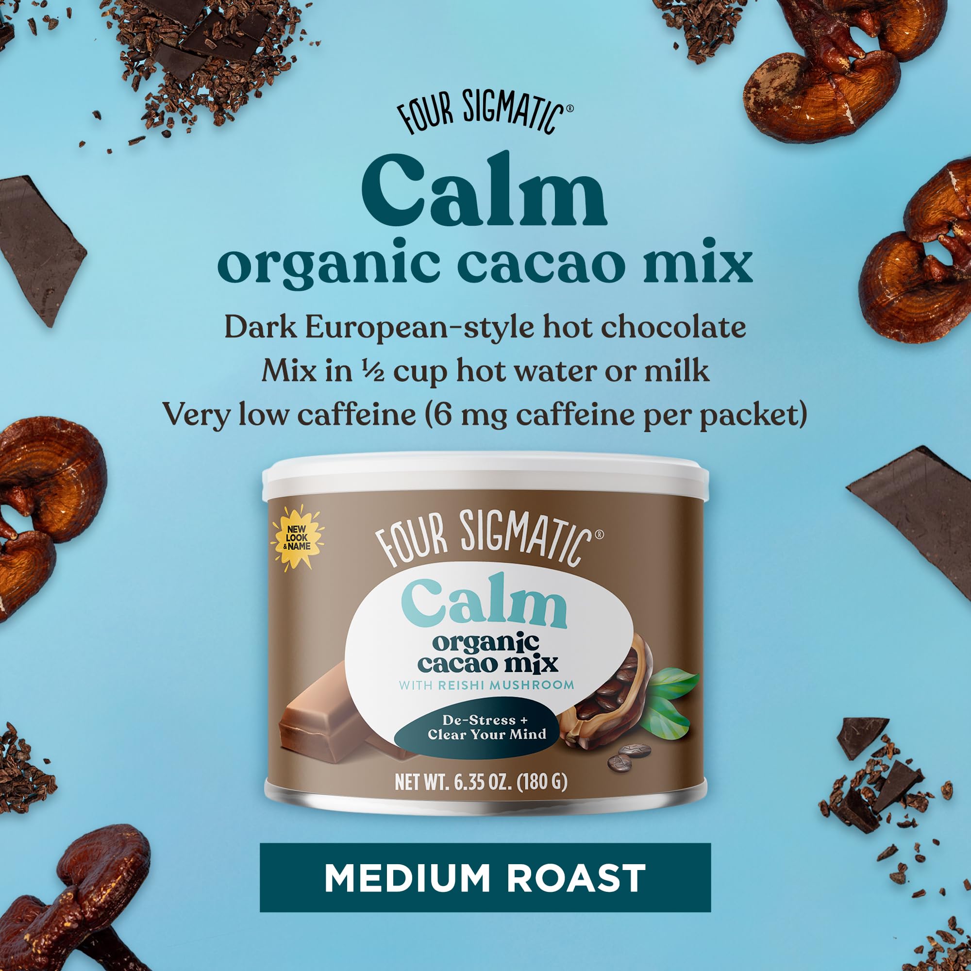 Foto 4 pulgar | Mezcla De Cacao Caliente Four Sigmatic Mushroom Reishi, Lata Para 30 Porciones - Venta Internacional.