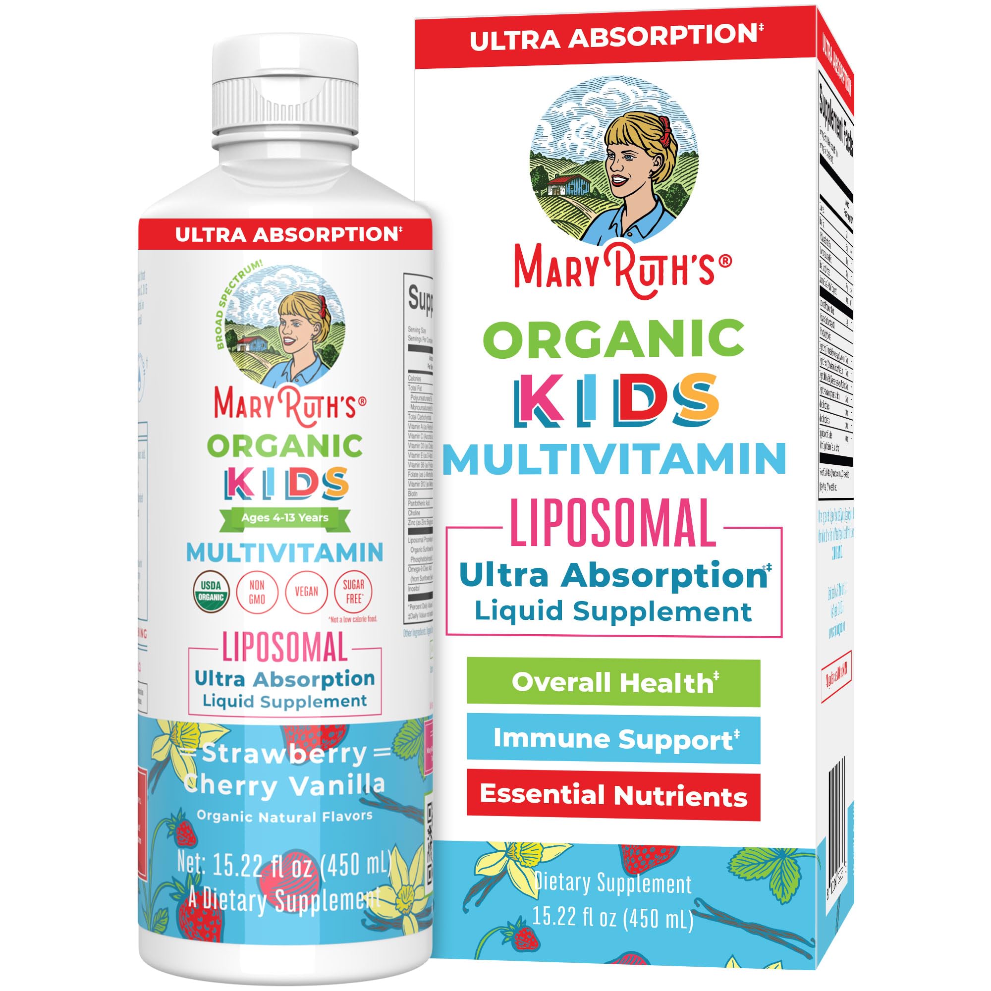 Foto 1 | Multivitamínico Maryruth Organics Kids Liposomal, 450 Ml, Sin Azúcar - Venta Internacional.