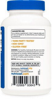Foto 4 | Suplemento Nutricost Selenium 200 Mcg 240 Cápsulas - Venta Internacional.