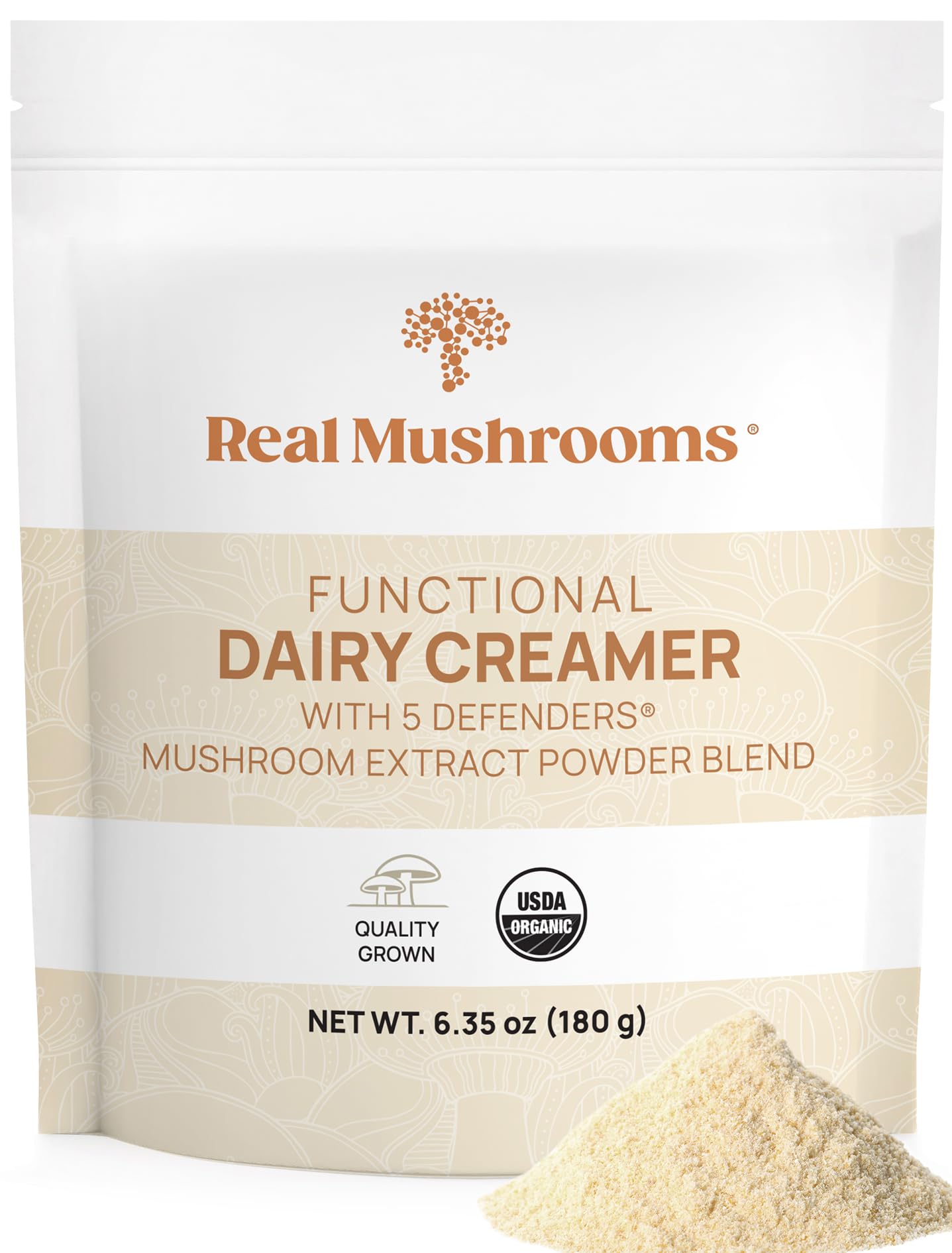 Crema Láctea Funcional Con Champiñones Reales Y Café, 90 Porciones - Venta Internacional.