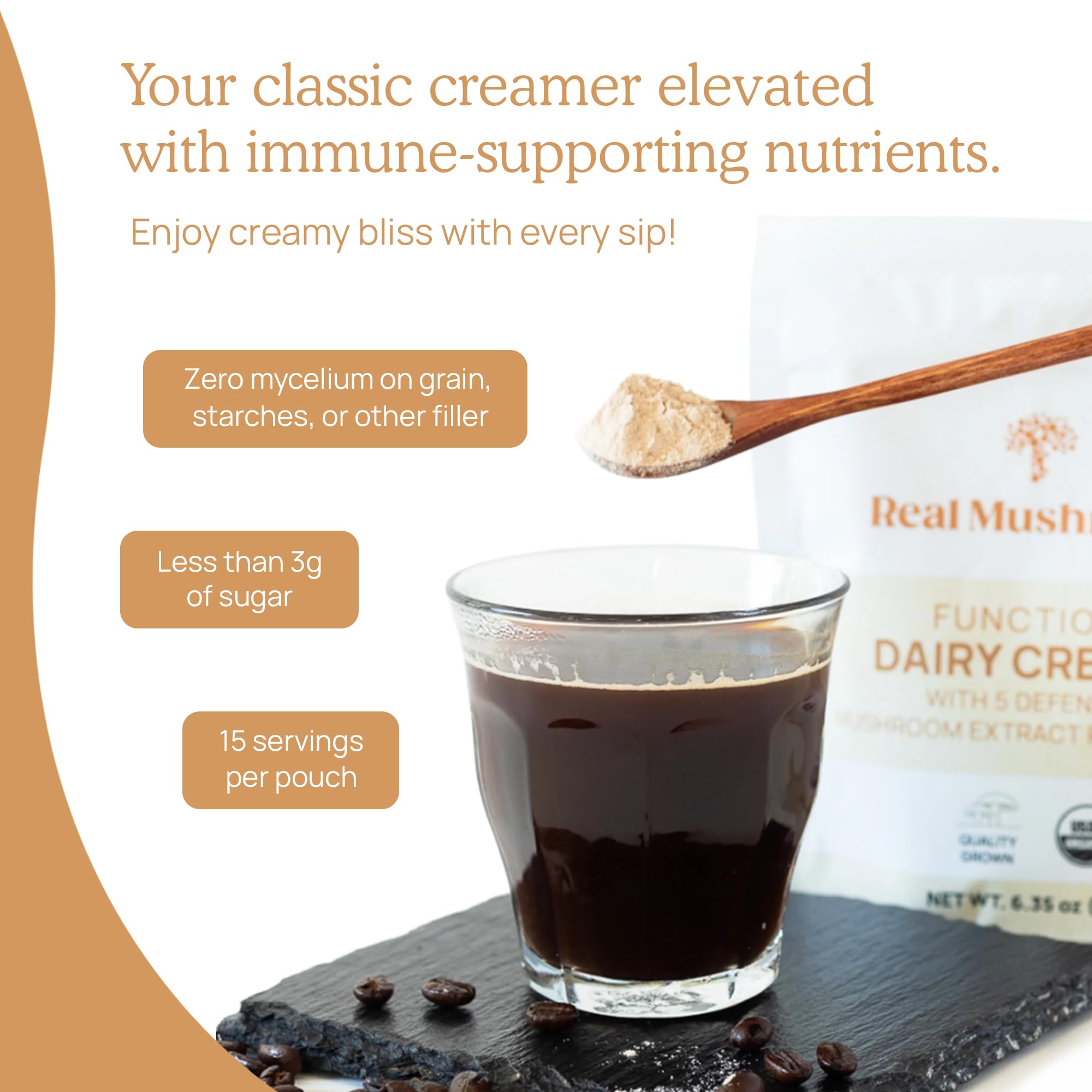 Foto 6 | Crema Láctea Funcional Con Champiñones Reales Y Café, 90 Porciones - Venta Internacional.