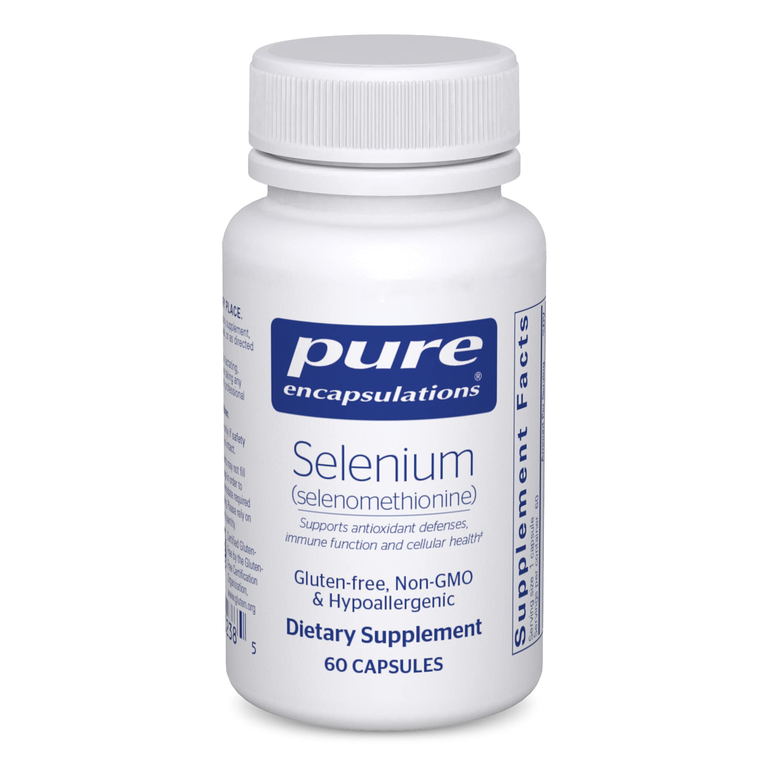 Foto 2 pulgar | Suplemento De Selenio Pure Encapsulations 200 Mcg 60 Cápsulas - Venta Internacional.