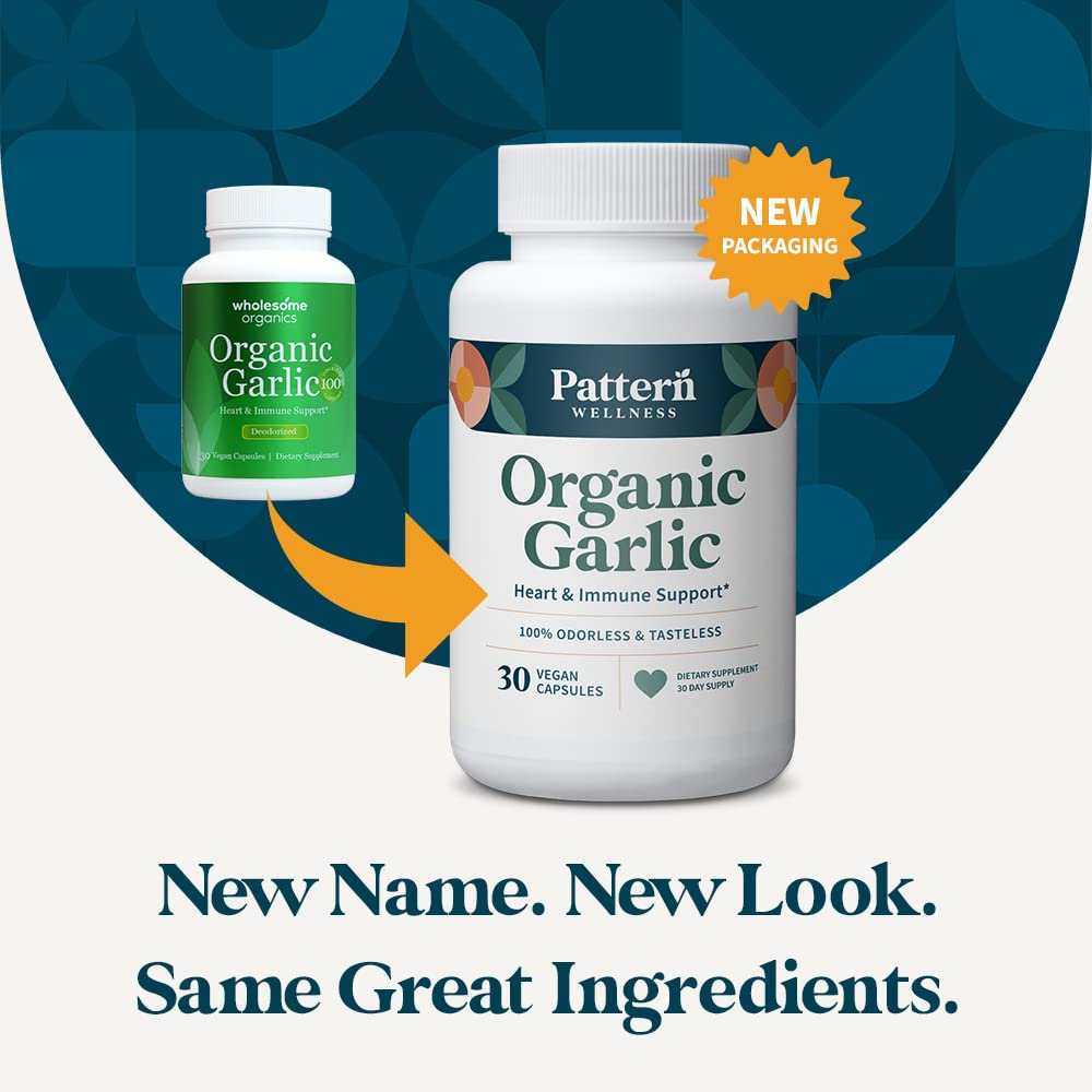 Foto 2 | Suplemento Pattern Wellness Ajo Orgánico Inodoro 1000 Mg - Venta Internacional.