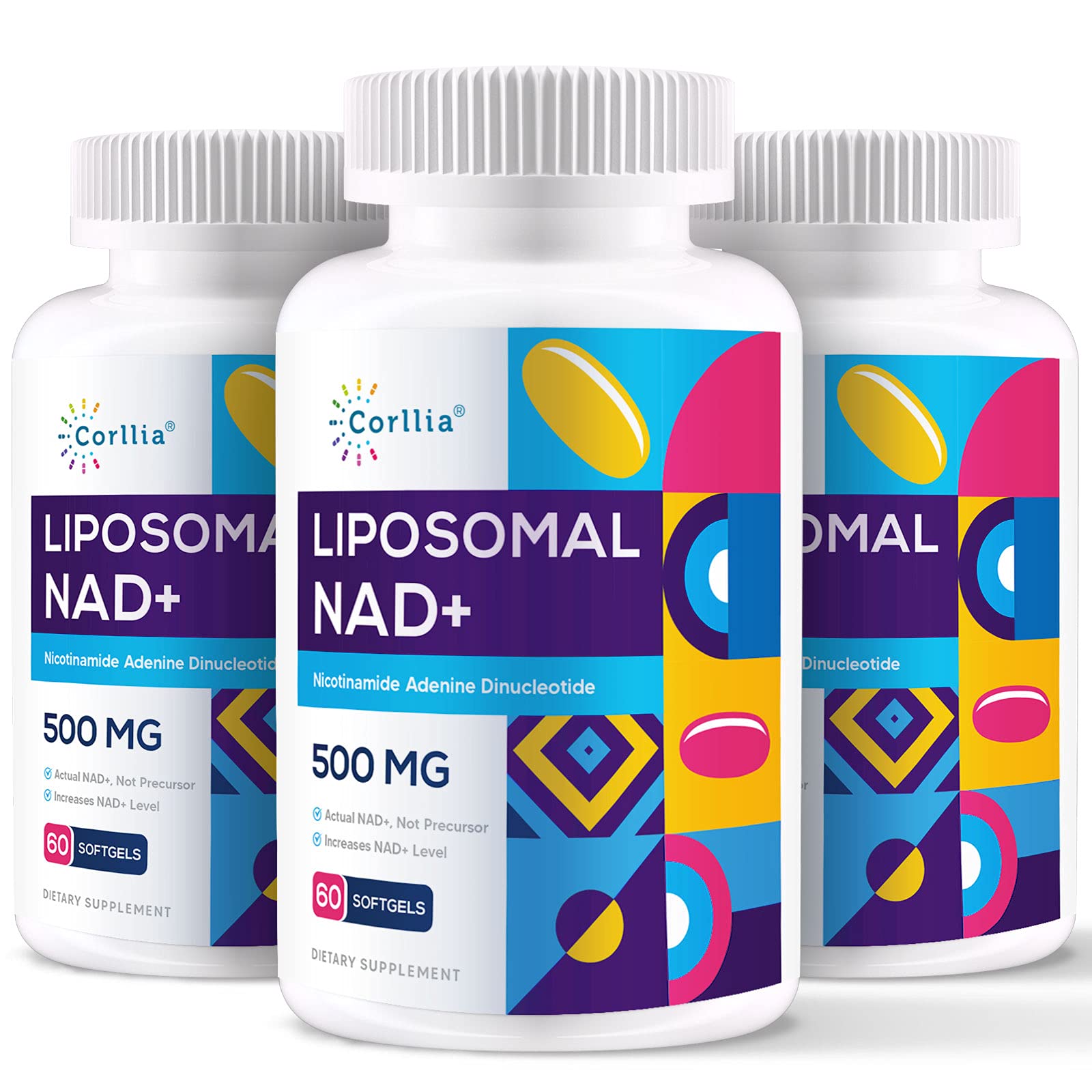 Foto 2 pulgar | Suplemento Corllia Liposomal Nad+ 500 Mg Con Tmg 250 Mg 180 Serv - Venta Internacional.