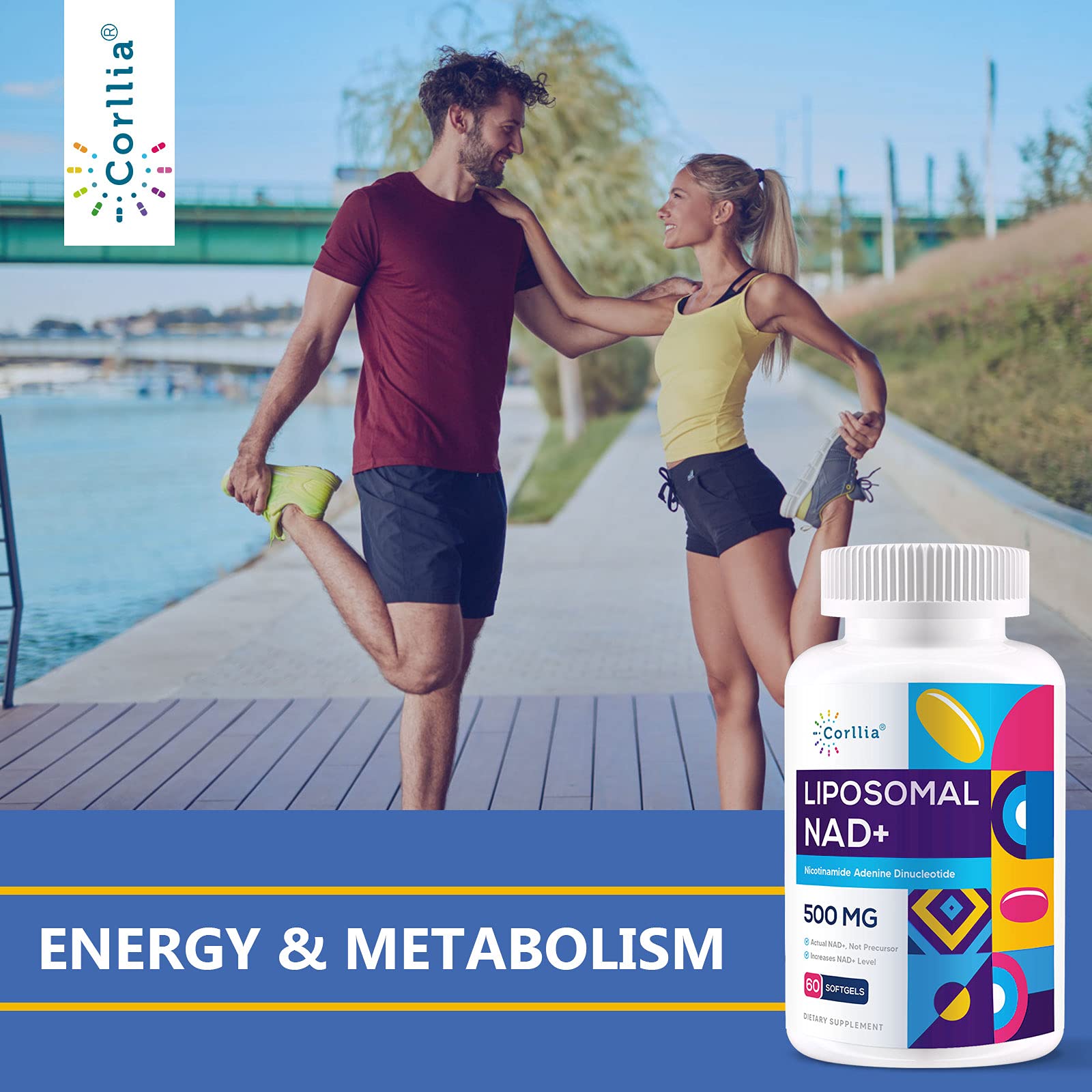 Foto 6 pulgar | Suplemento Corllia Liposomal Nad+ 500 Mg Con Tmg 250 Mg 180 Serv - Venta Internacional.