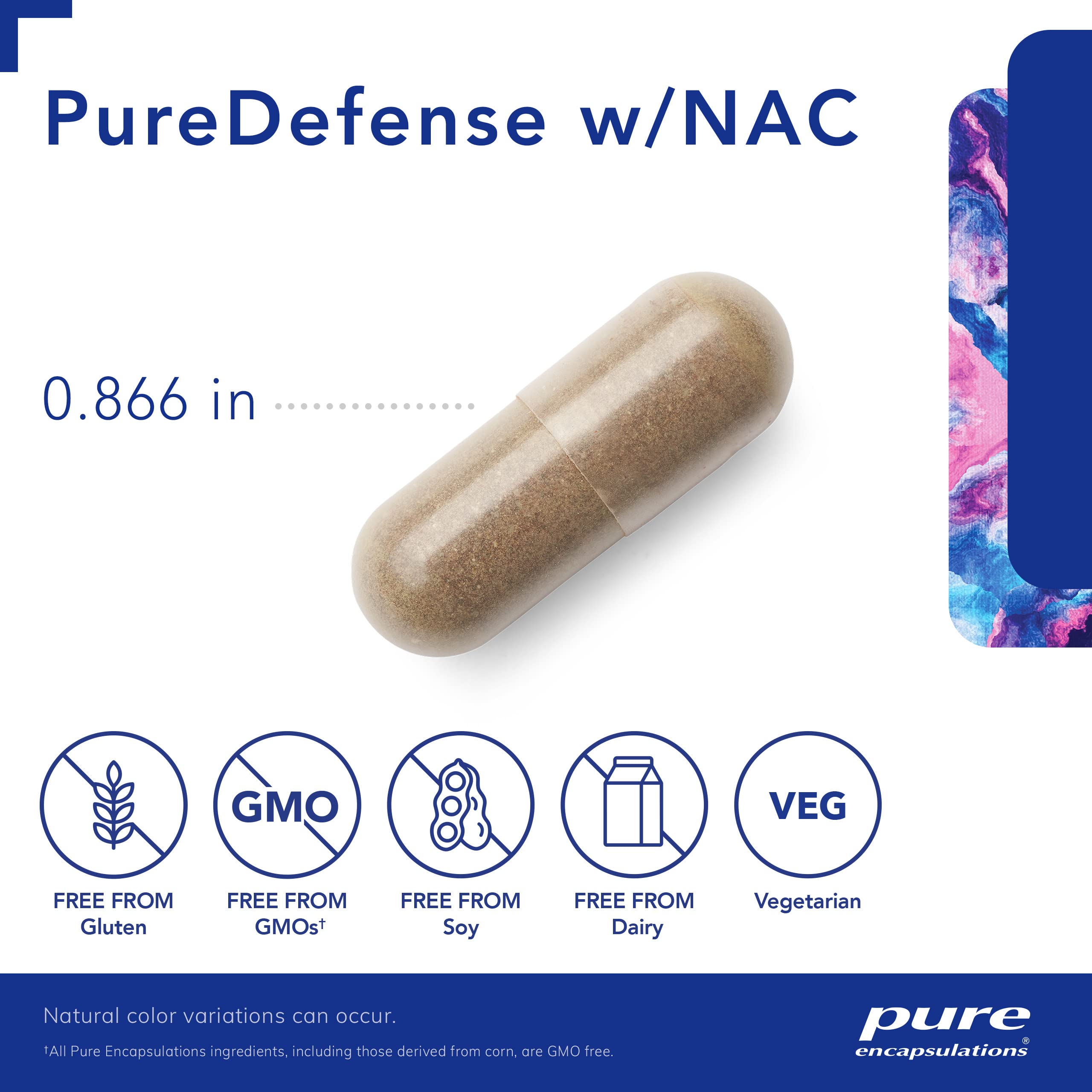 Foto 4 pulgar | Complemente Puredefense De Pure Encapsulations Con Nac (20 Cápsulas) - Venta Internacional.