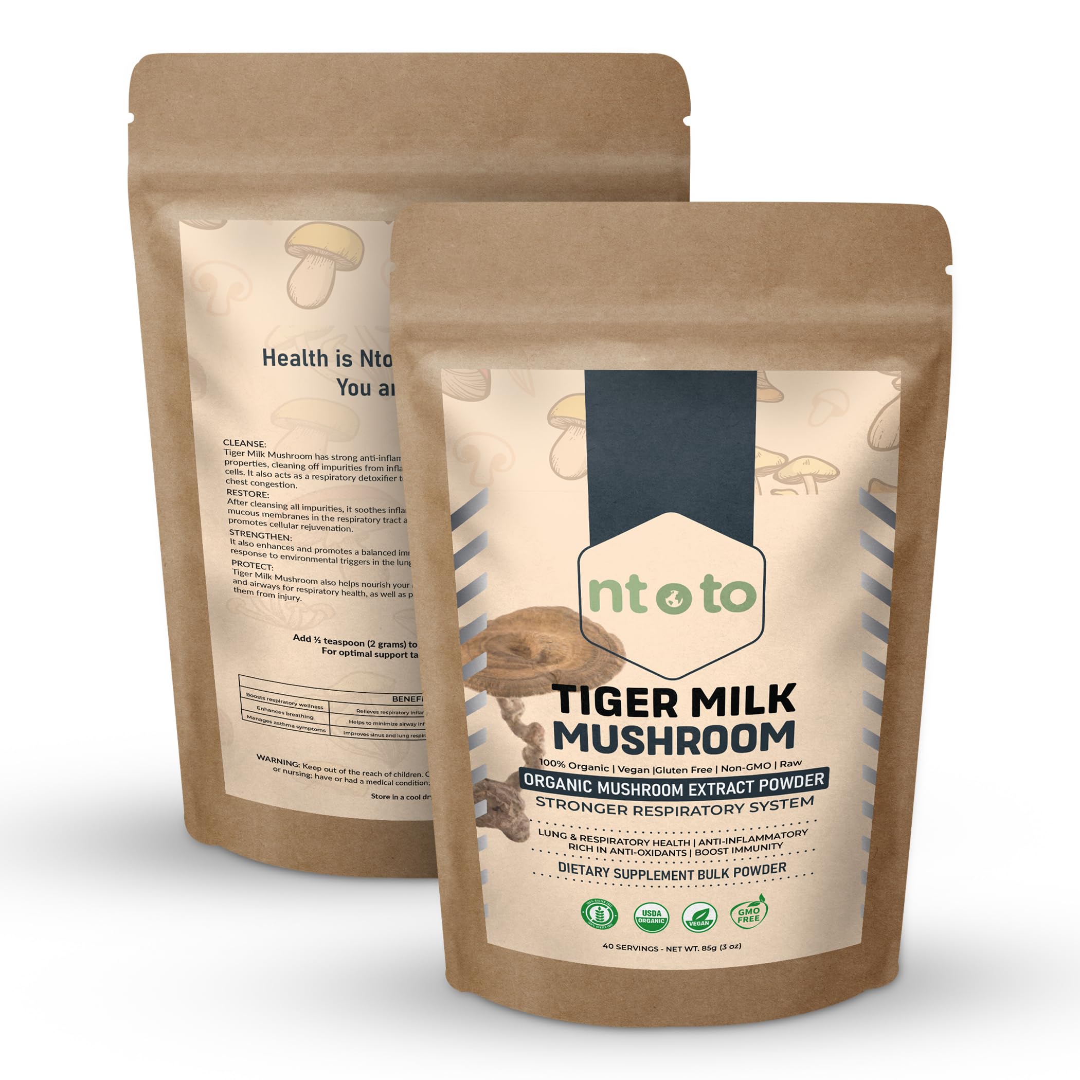 Foto 2 pulgar | El Suplemento De 85 G De Ntoto Con Leche De Tigre Y Hongos Ayuda A Los Pulmones - Venta Internacional.