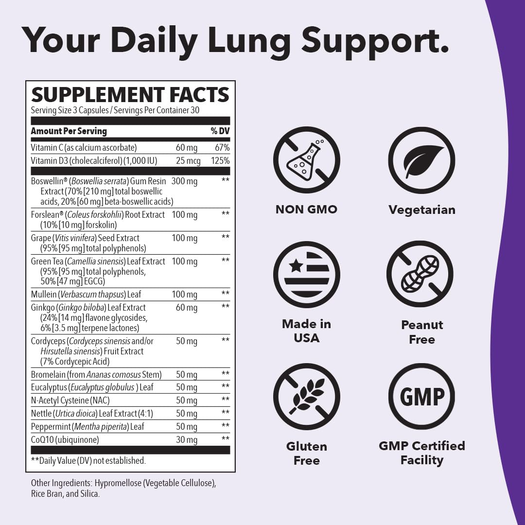 Foto 4 pulgar | Suplemento De Soporte Respiratorio Lifeseasons Lung Capaci-t - Venta Internacional.