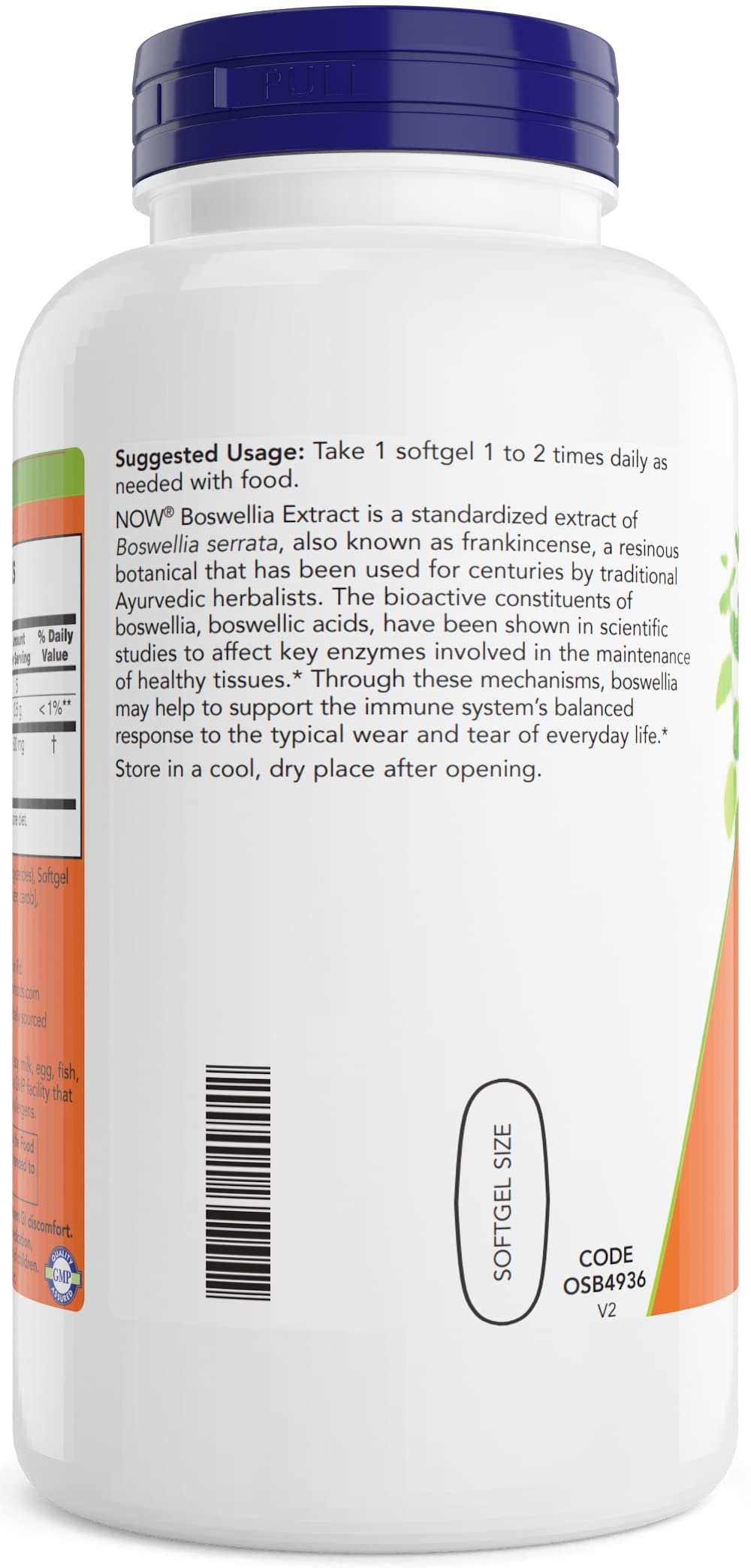 Foto 4 pulgar | Suplemento Now Foods Extracto De Boswellia Serrata 500 Mg 200 Cápsulas Blandas - Venta Internacional.