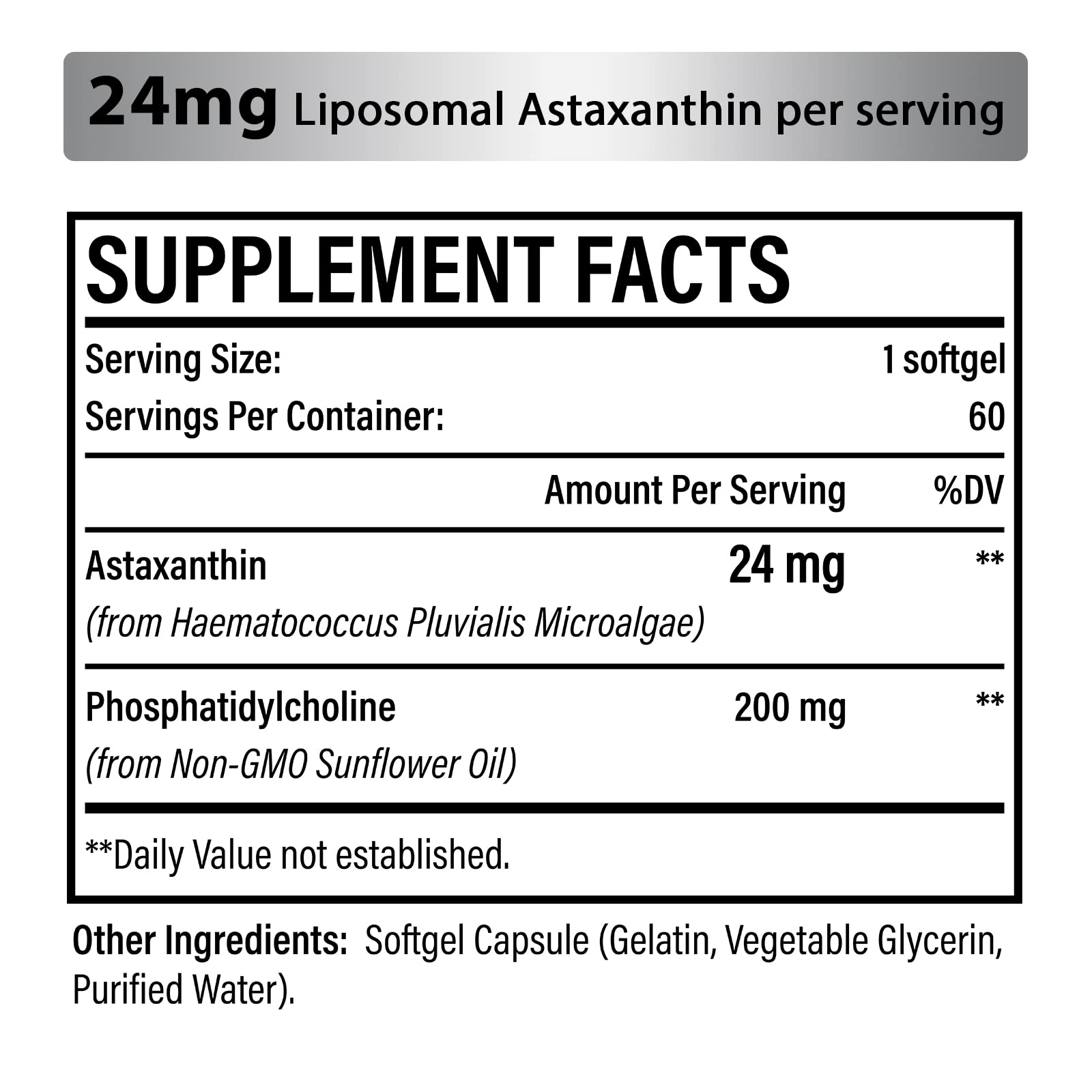 Foto 8 pulgar | Suplemento De Astaxantina Liposomal De Osasuna 24 Mg 60 Cápsulas Blandas - Venta Internacional.