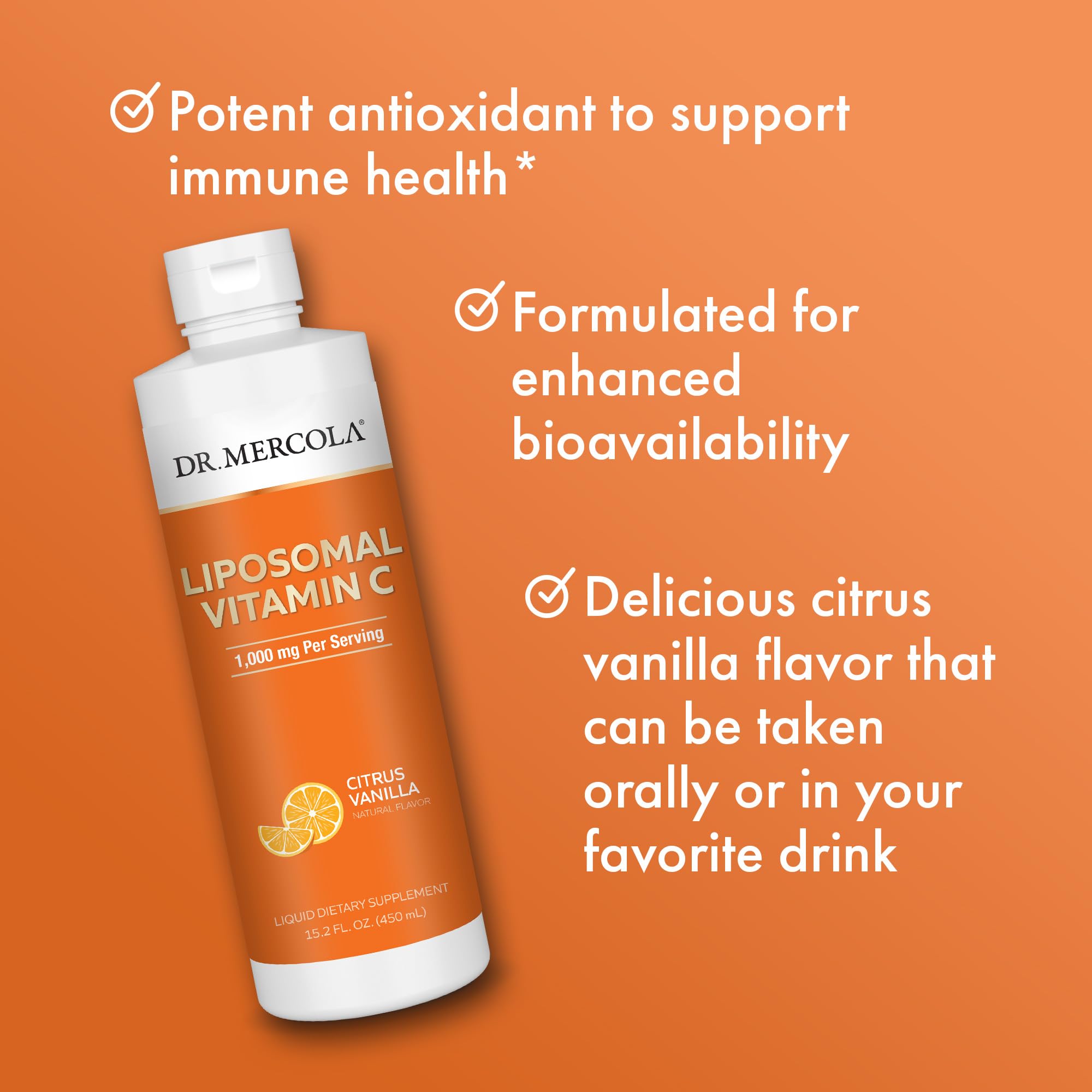 Foto 5 pulgar | Suplemento De Vitamina C Liposomal Líquida Dr. Mercola, 450 Ml - Venta Internacional.