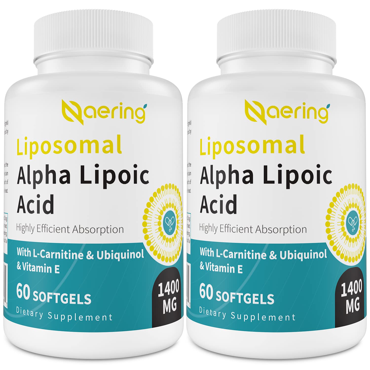 Foto 2 pulgar | Suplemento En Cápsulas Blandas De 1400 Mg De Ácido Alfa Liposomal Alfa Lipoico - Venta Internacional.