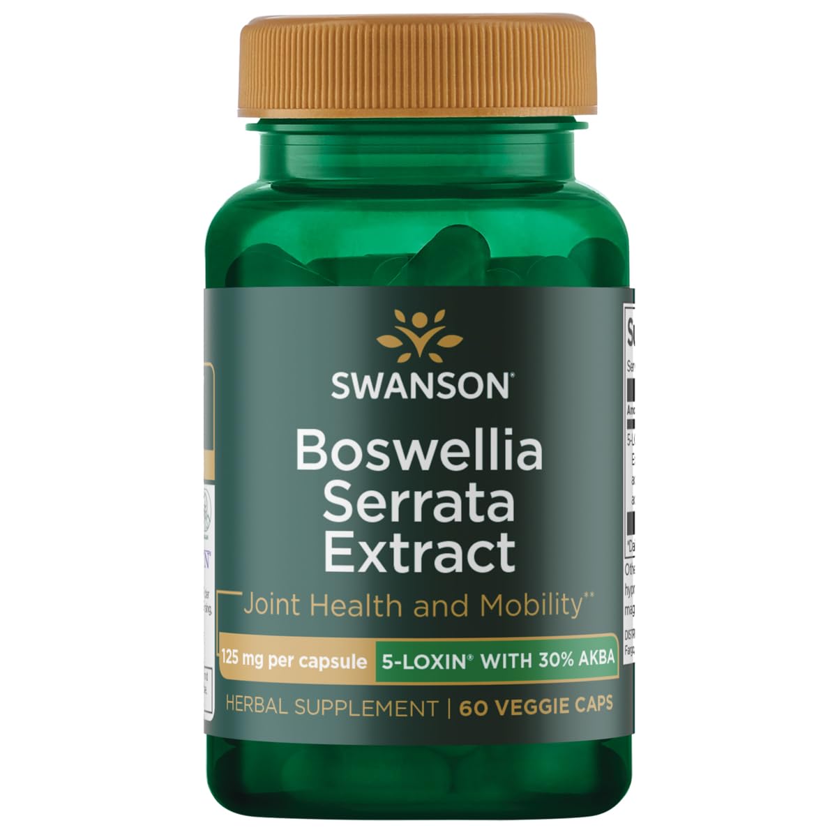 Foto 2 pulgar | Suplemento De Extracto De Boswellia Serrata De Swanson 125 Mg 60 Cápsulas - Venta Internacional.