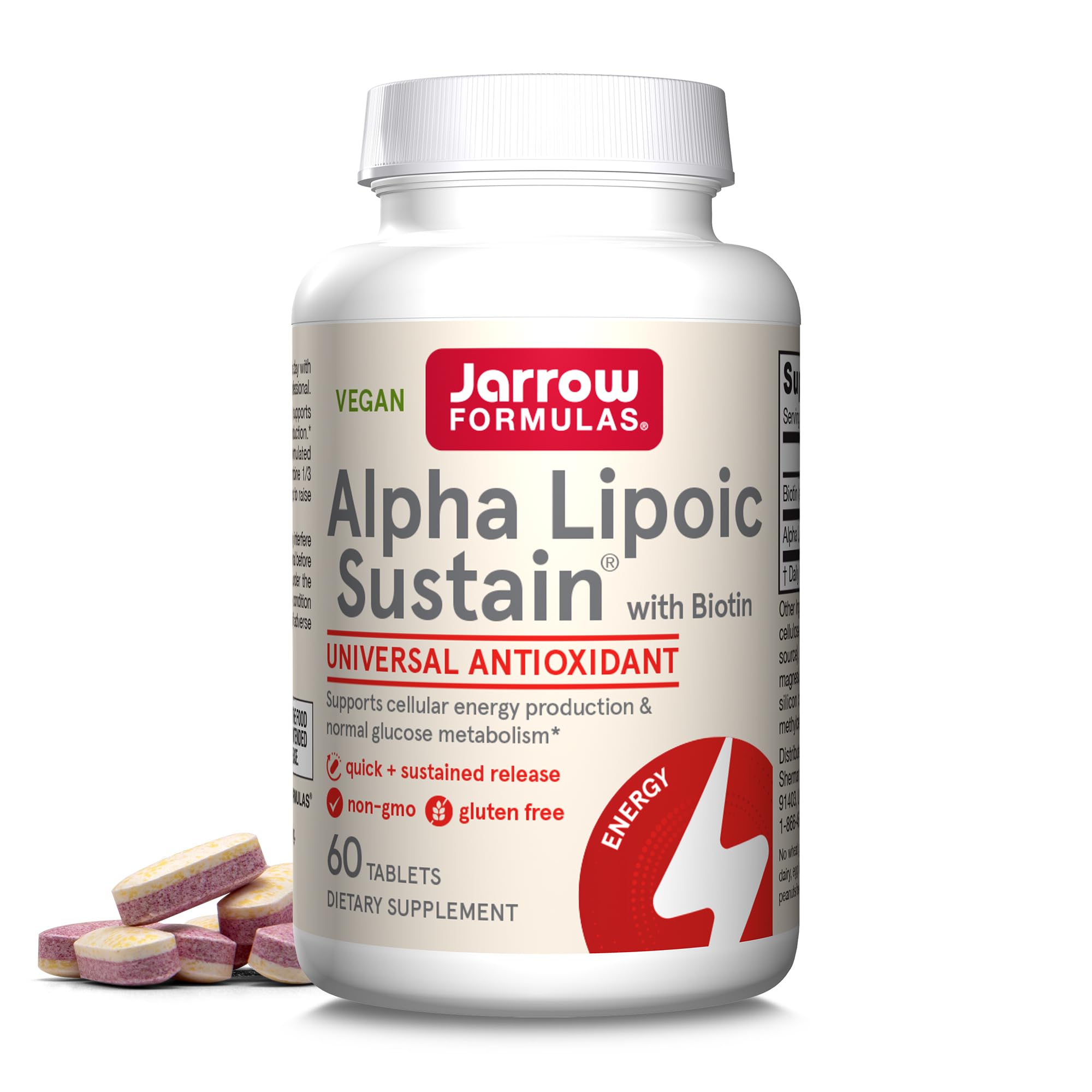 Foto 2 pulgar | Suplemento Jarrow Formulas Alpha Lipoic Sustain 300 Mg 60 Comprimidos - Venta Internacional.