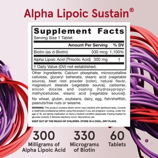 Foto 6 | Suplemento Jarrow Formulas Alpha Lipoic Sustain 300 Mg 60 Comprimidos - Venta Internacional.