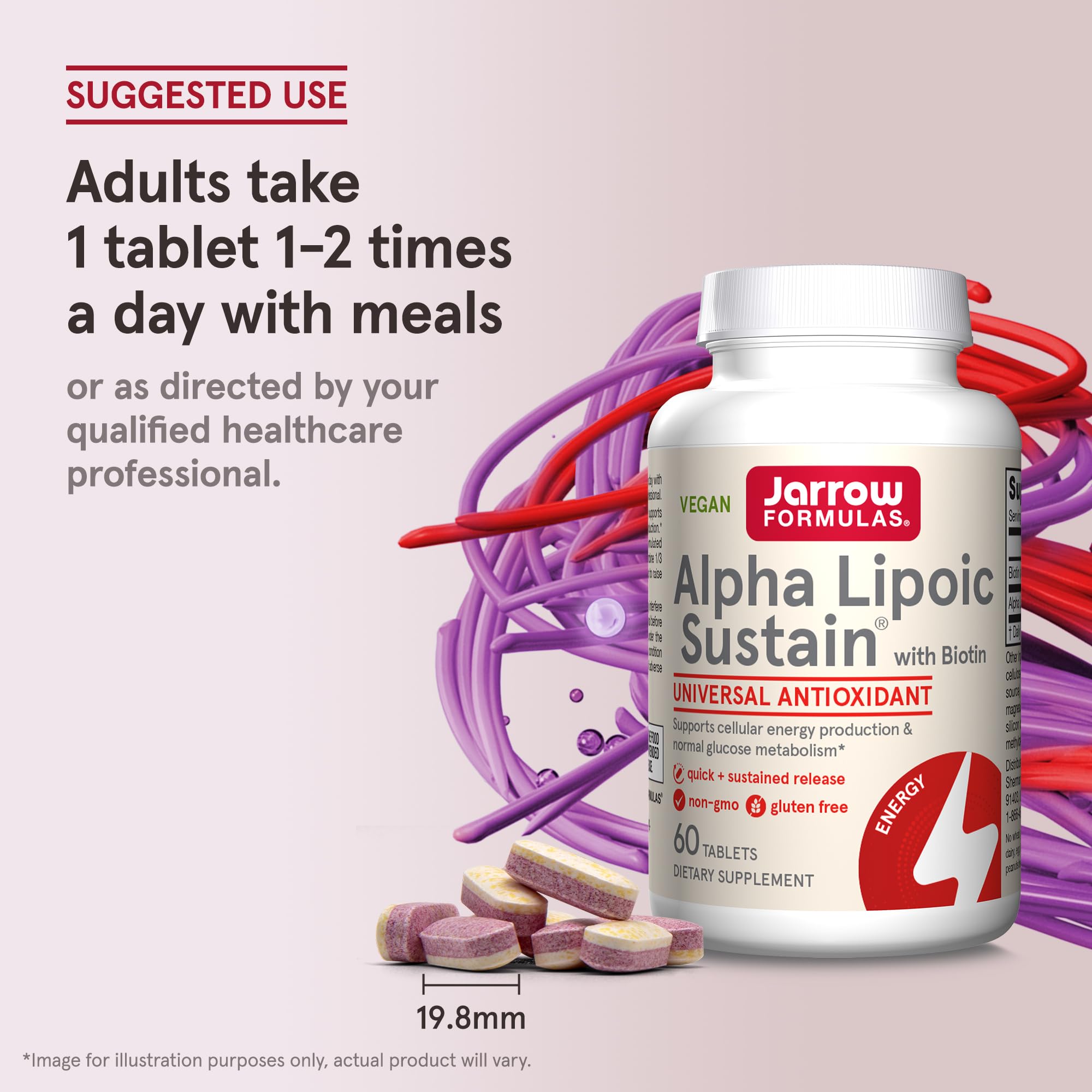 Foto 8 pulgar | Suplemento Jarrow Formulas Alpha Lipoic Sustain 300 Mg 60 Comprimidos - Venta Internacional.