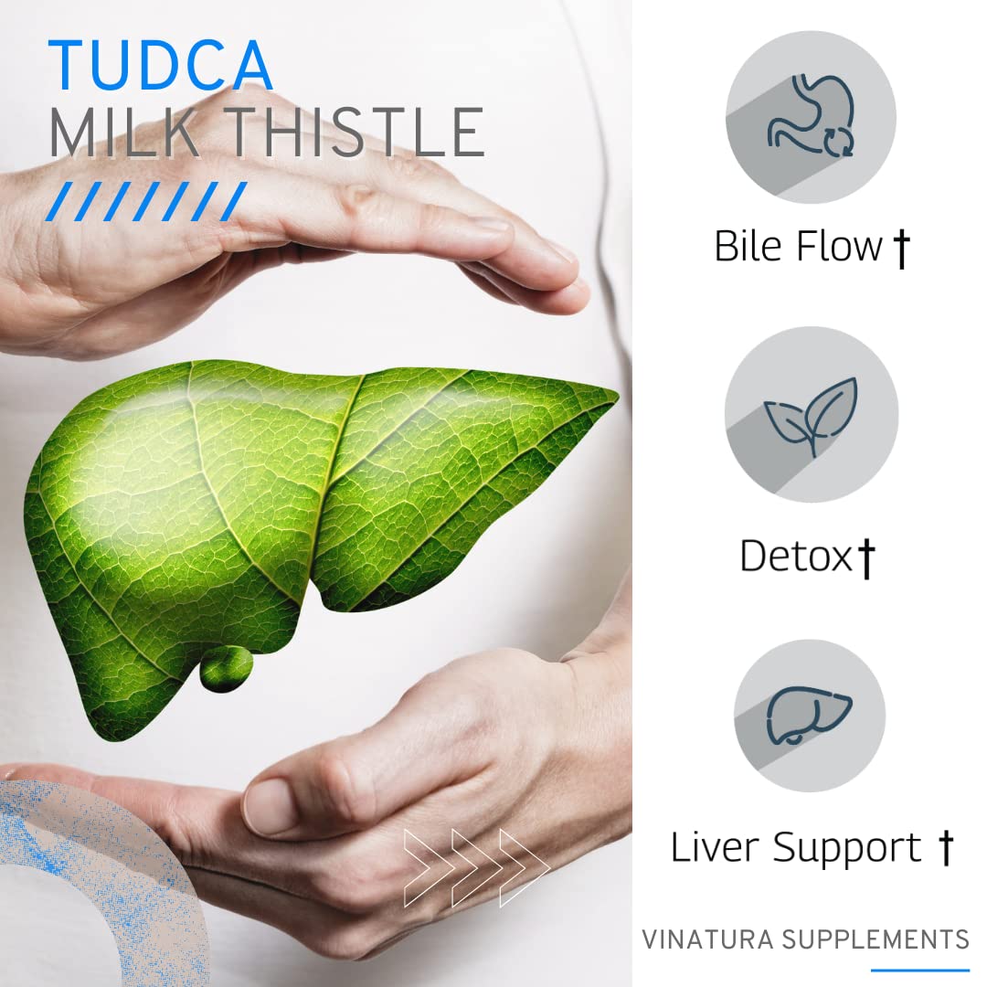Foto 4 pulgar | Suplemento Vinatura Tudca Milk Thistle 1250 Mg Para La Salud Del Hígado - Venta Internacional.