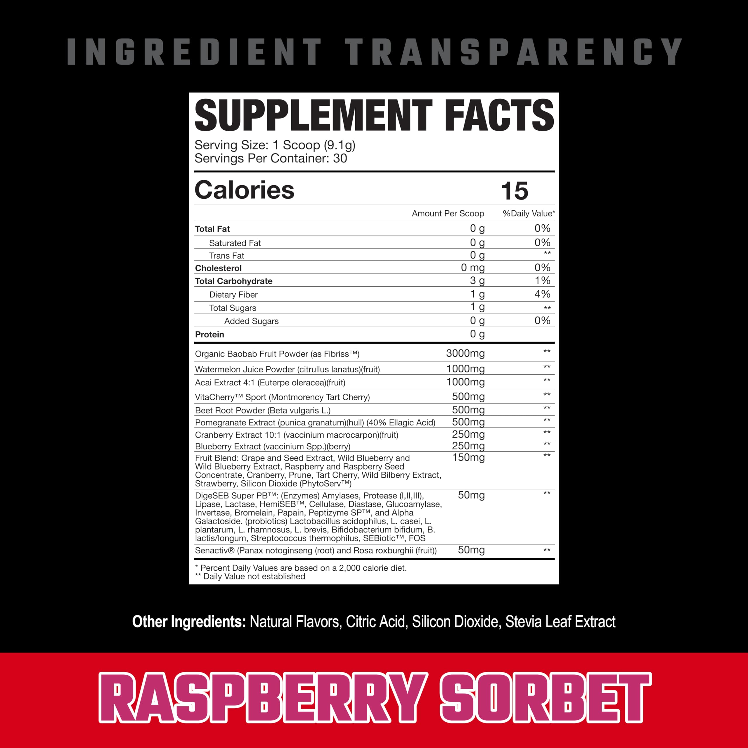 Foto 2 | Suplemento Axe & Sledge Raspberry Sorbet de 30 Servings-Venta Internacional