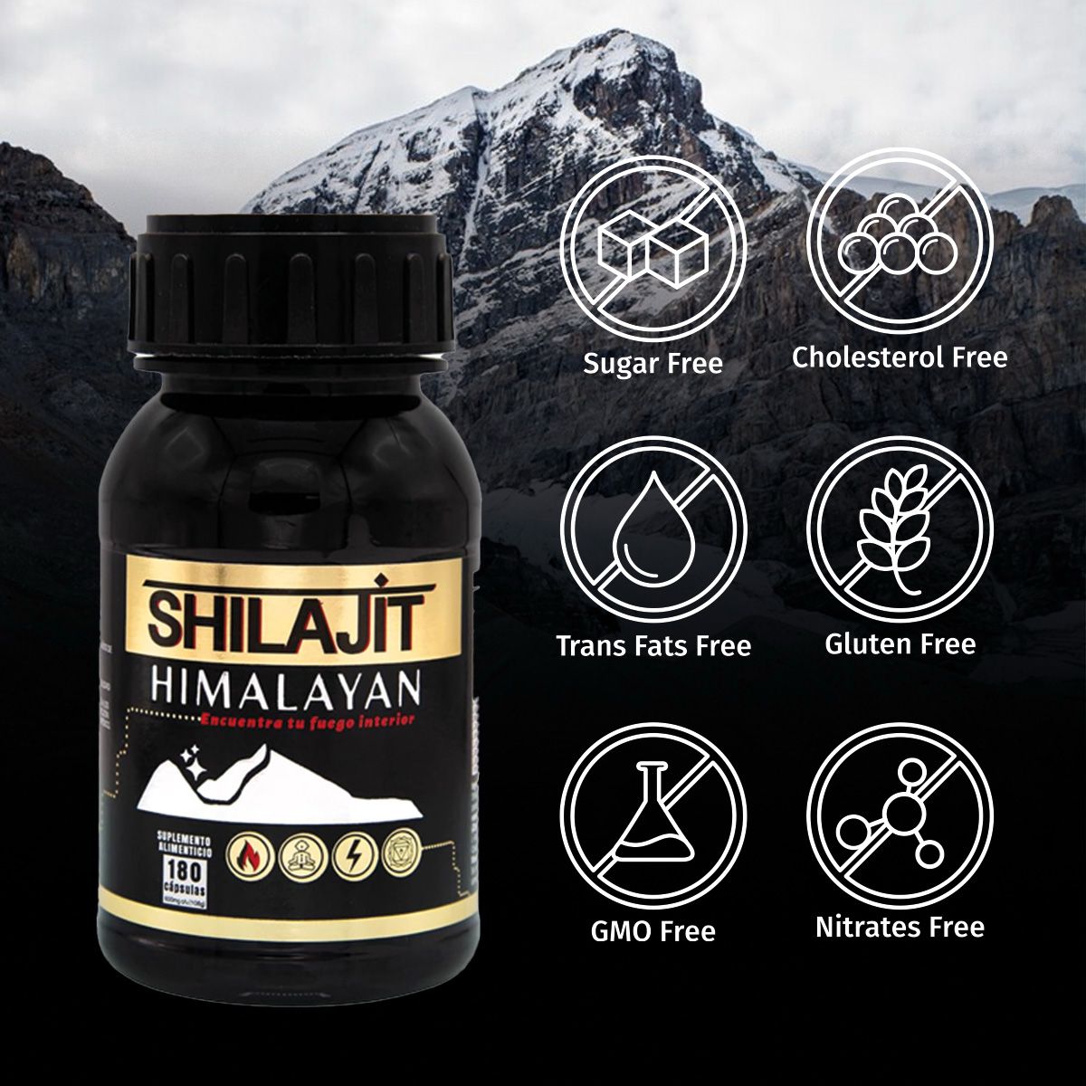 Foto 3 pulgar | Suplemento BDM LAB Shilajit Puro del Himalaya 180 Cápsulas con Tongkat Ali Maca y L-Arginia para Vitalidad y Rendimient