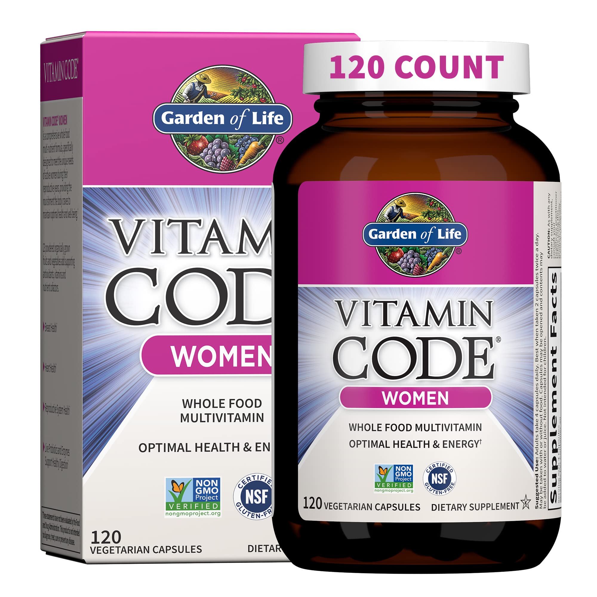 Foto 2 pulgar | Multivitamínico Garden Of Life Vitamin Code Para Mujer 120 Cápsulas - Venta Internacional.