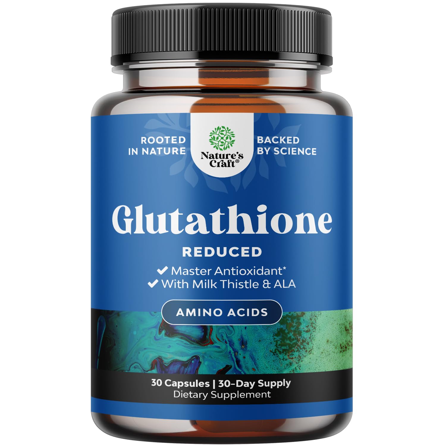 Foto 2 pulgar | Suplemento Natures Craft Con Contenido Reducido De Glutatión De 500 Mg Con Silimarina - Venta Internacional.