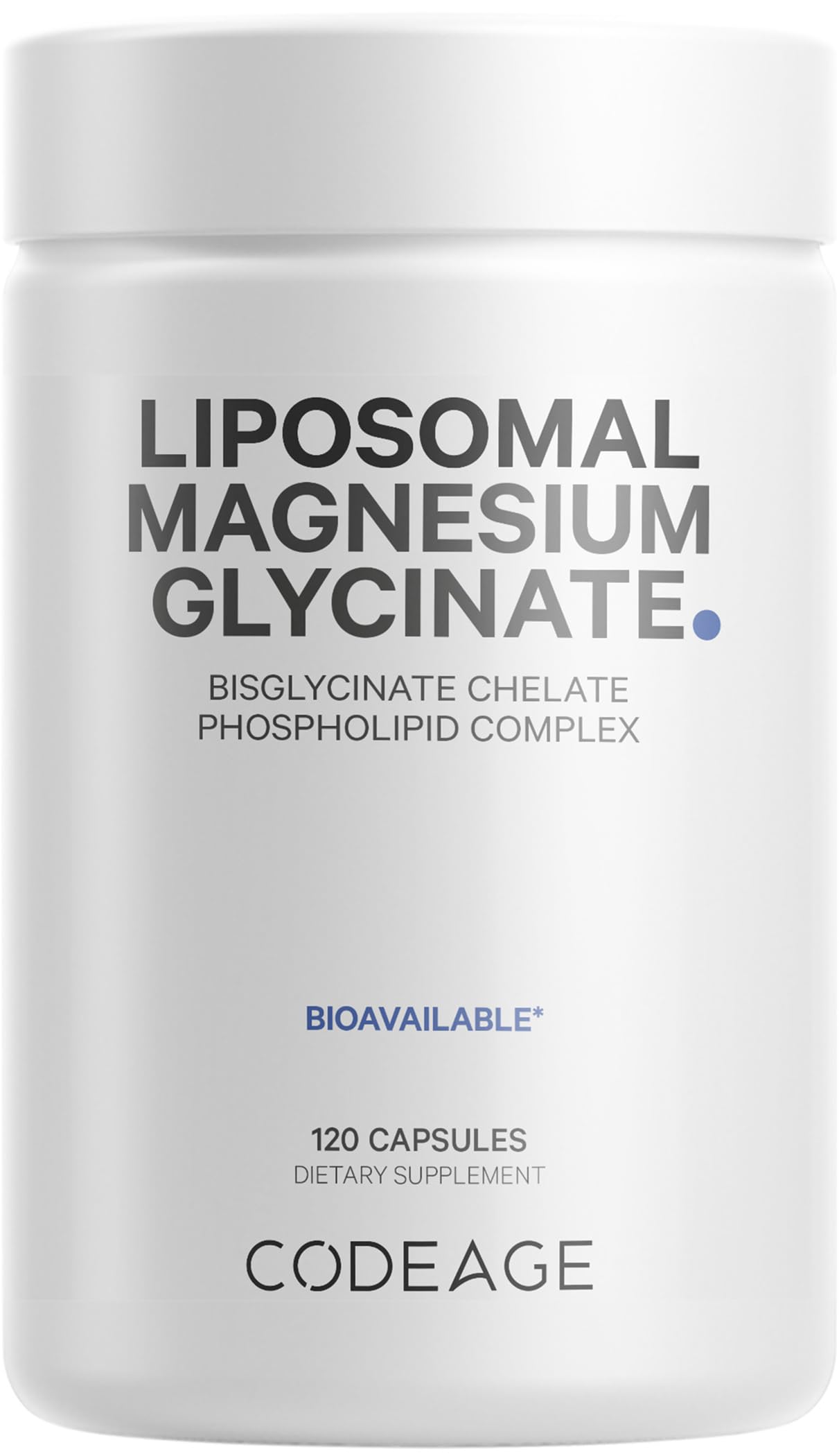 Foto 2 pulgar | Suplemento De Glicinato De Magnesio Liposomal Codeage 350 Mg - Venta Internacional.