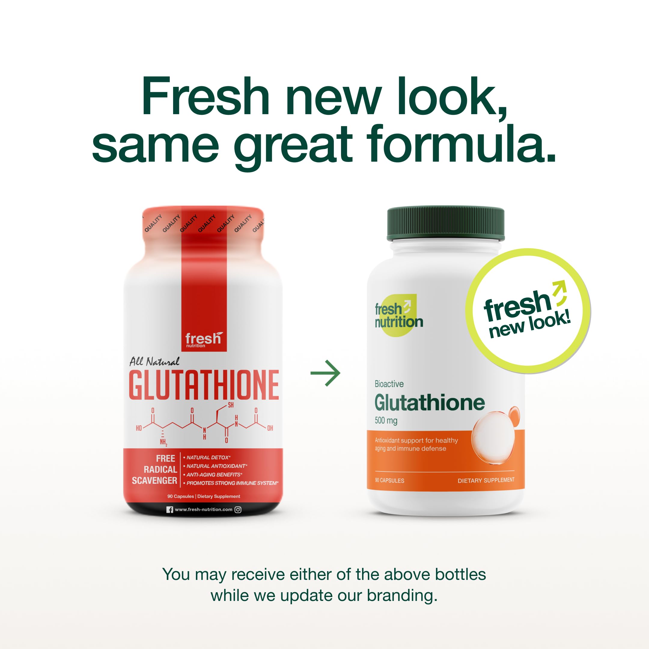 Foto 3 pulgar | Cápsula De Suplemento De Glutatión Fresh Nutrition Con Verificación De Adn - Venta Internacional.