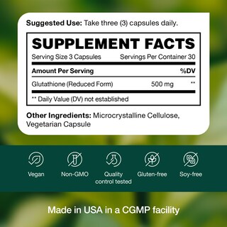 Foto 7 | Cápsula De Suplemento De Glutatión Fresh Nutrition Con Verificación De Adn - Venta Internacional.