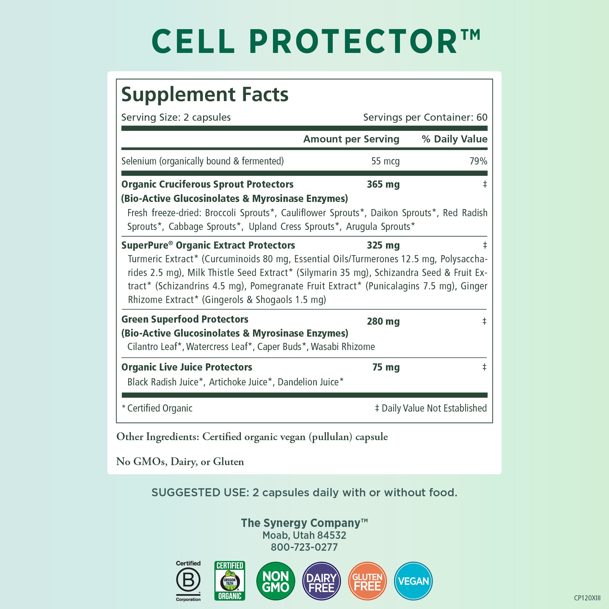 Foto 3 pulgar | Suplemento De Salud Celular Pure Synergy Cell Protector - Venta Internacional.