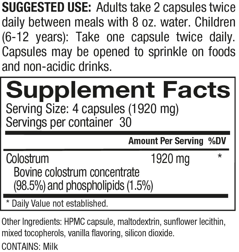Foto 4 pulgar | Suplemento Gastrodefense Colostrum-ld En Cápsulas, 120 Unidades - Venta Internacional.