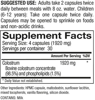 Foto 3 | Suplemento Gastrodefense Colostrum-ld En Cápsulas, 120 Unidades - Venta Internacional.
