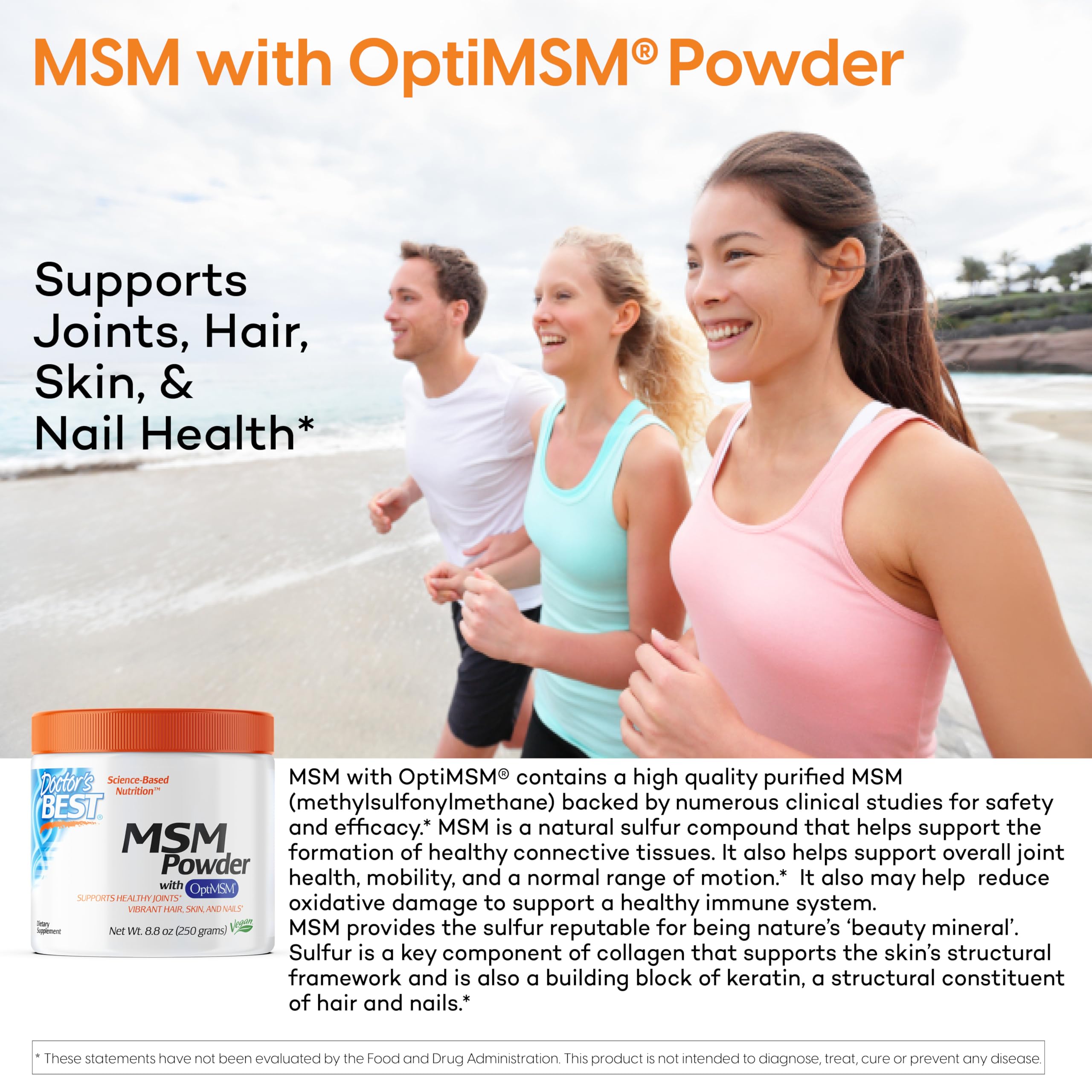 Foto 3 pulgar | Suplemento Doctor's Best Msm En Polvo 250 G, Sin Ogm, Vegano - Venta Internacional.
